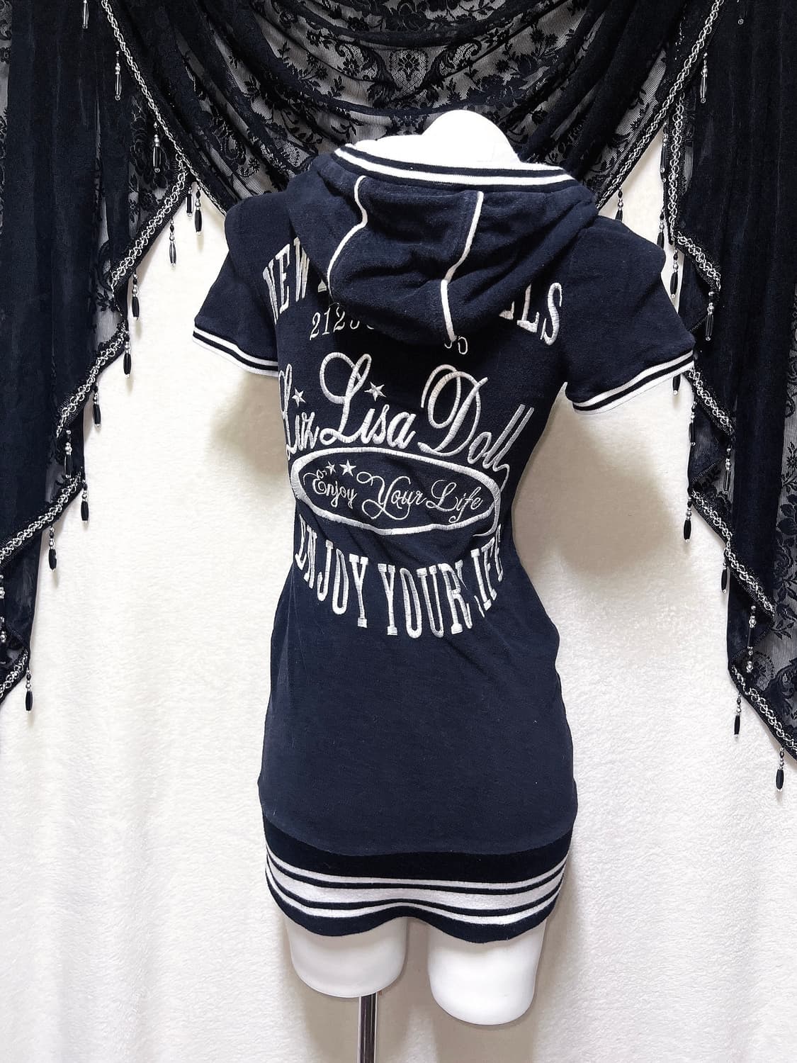 리즈리사돌 y2k 와투케 오네갸루 펑크 베메클 투웨이 후드집업 원피스 상품이미지6