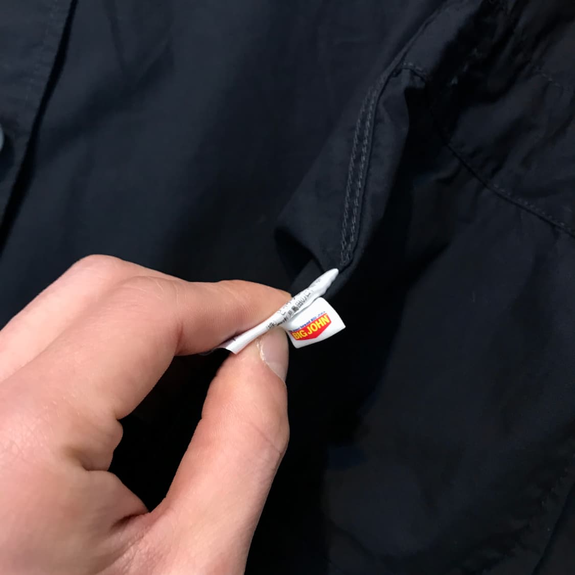 빅존 딥 네이비 쓰리버튼 코튼 블레이저 자켓 남성 102 여성 프리사이즈 상품이미지6