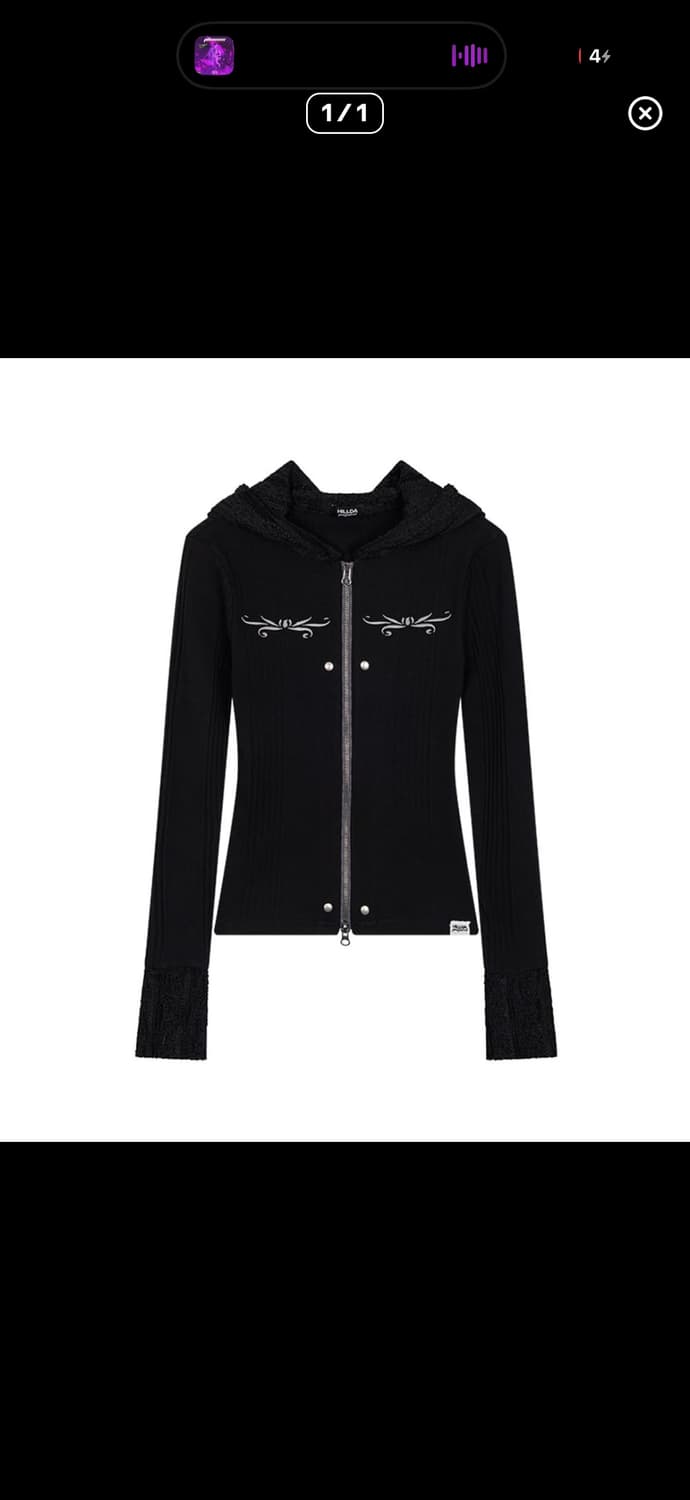 힐다 레이스 후드집업 상품이미지1