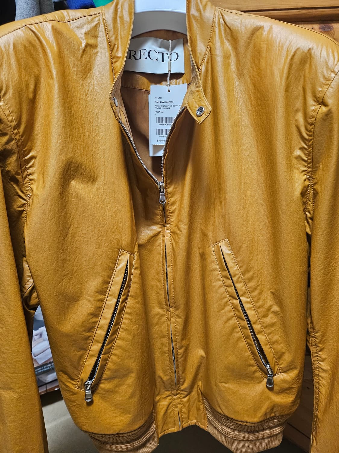 렉토 암브레 모터사이클 자켓 새상품L 상품이미지1