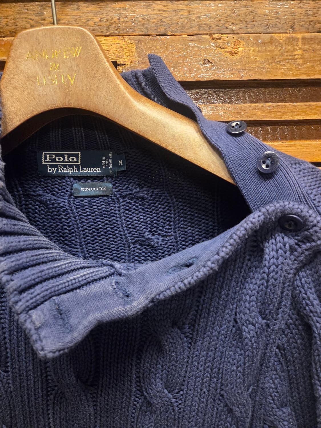 폴로랄프로렌 모호크넥 케이블니트 상품이미지6