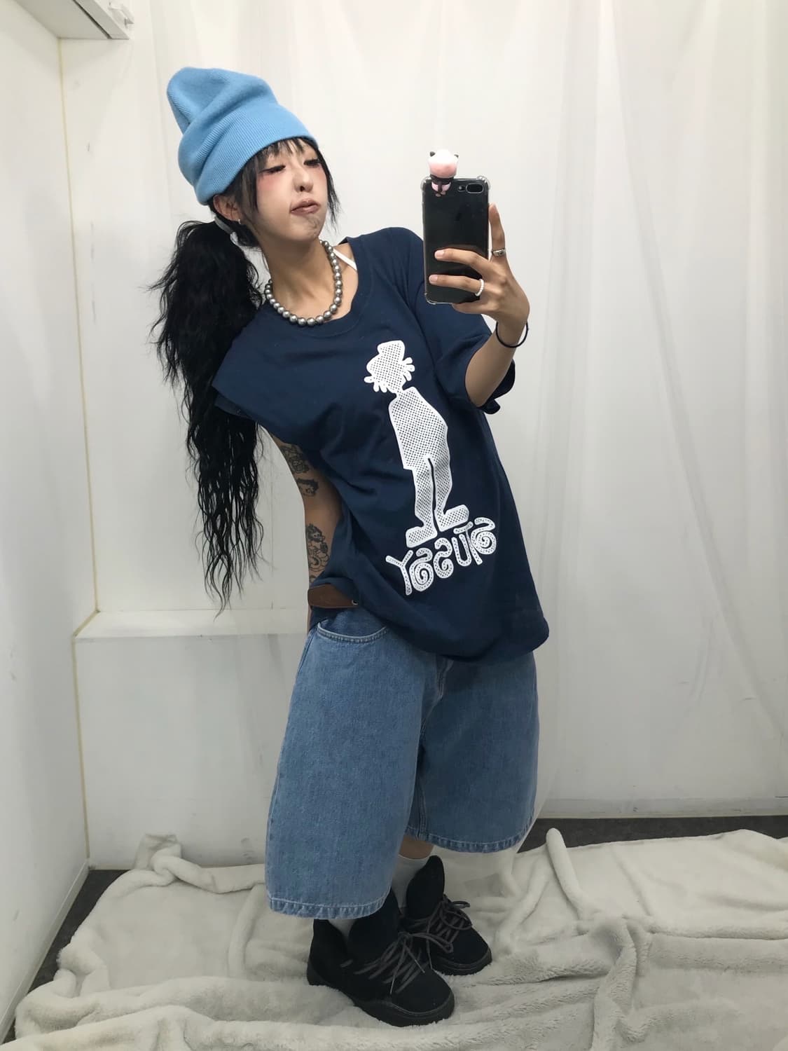 < Stussy Reggaemon Printing T-shirt > 상품이미지4