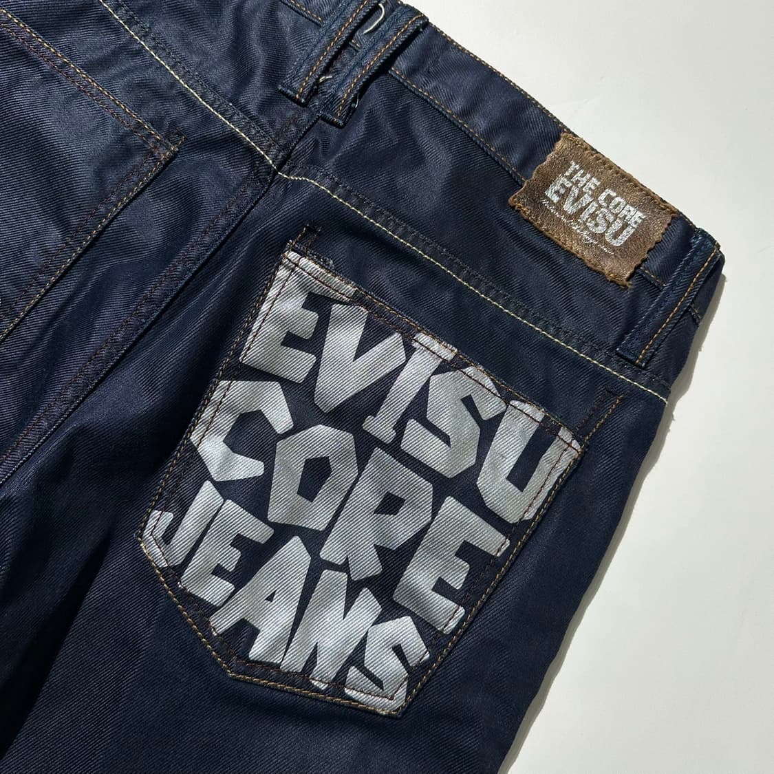 에비수 백로고 포켓 데님 팬츠 상품이미지4