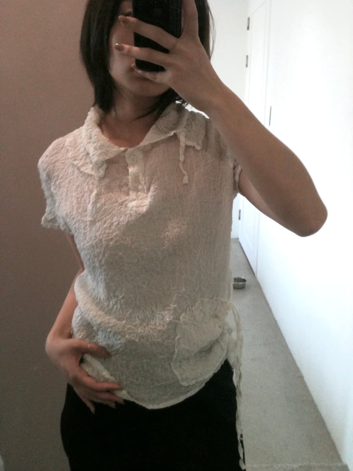 isseymiyake Crinkle shirt  상품이미지1