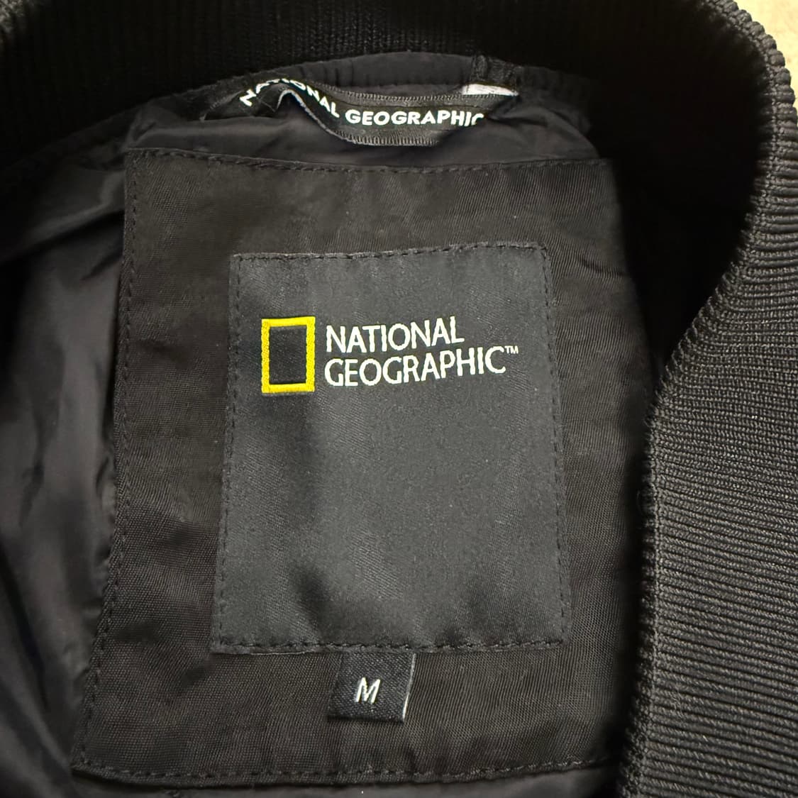 [정품/M] 내셔널지오그래픽 블랙 봄버 자켓 b15 상품이미지6