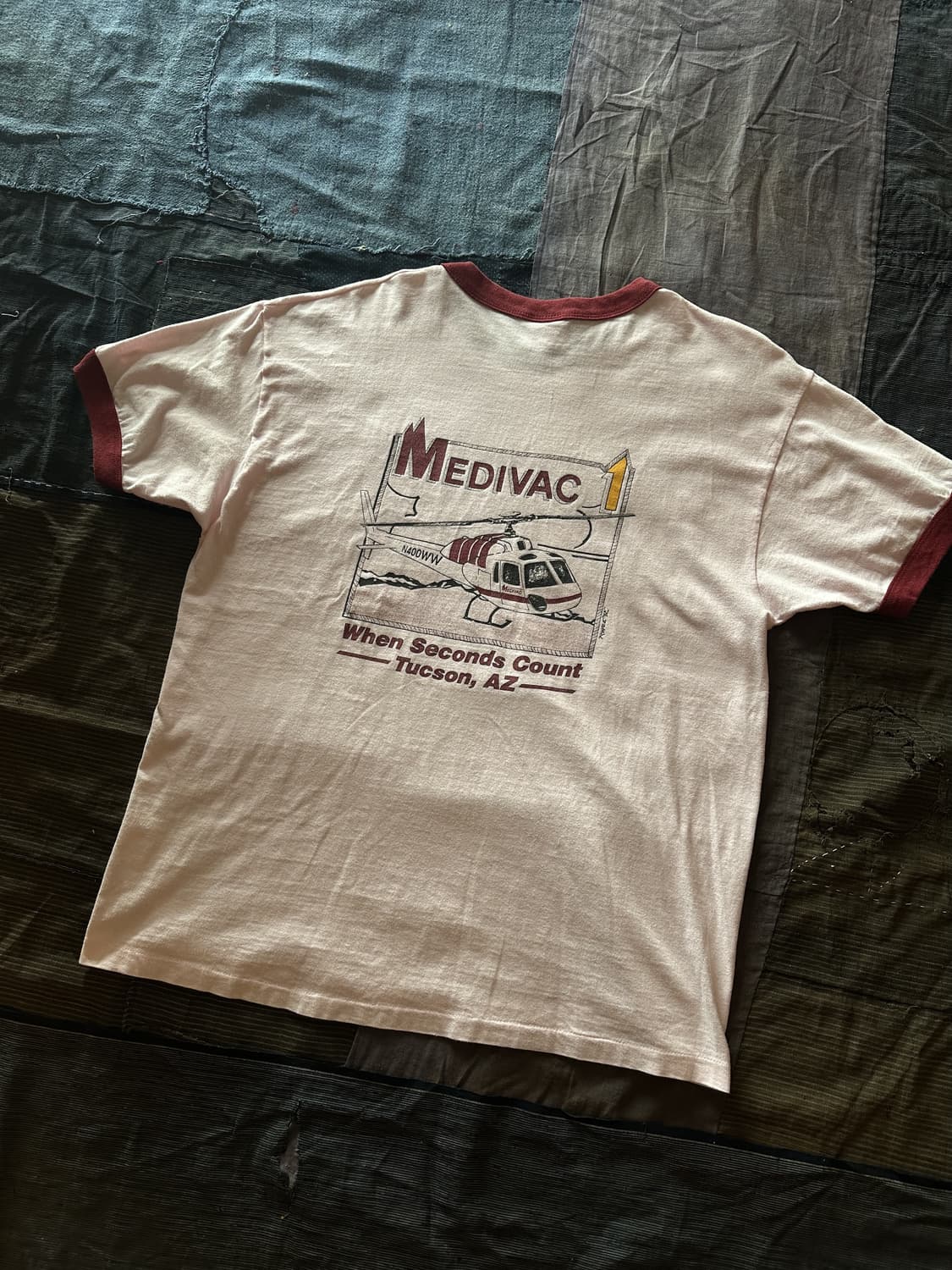 90s USA Vintage Hanes RInger T Shirt 상품이미지2