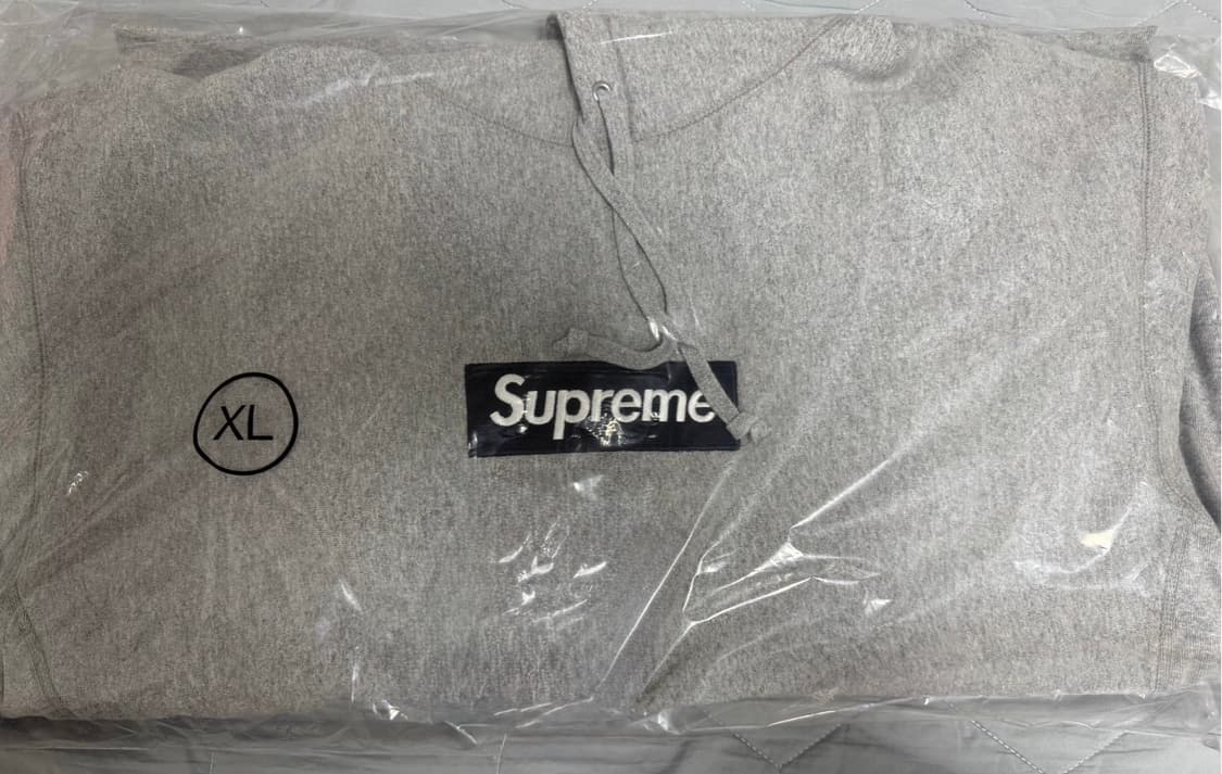 슈프림 25FW 박스로고 후드 헤더 그레이 상품이미지1