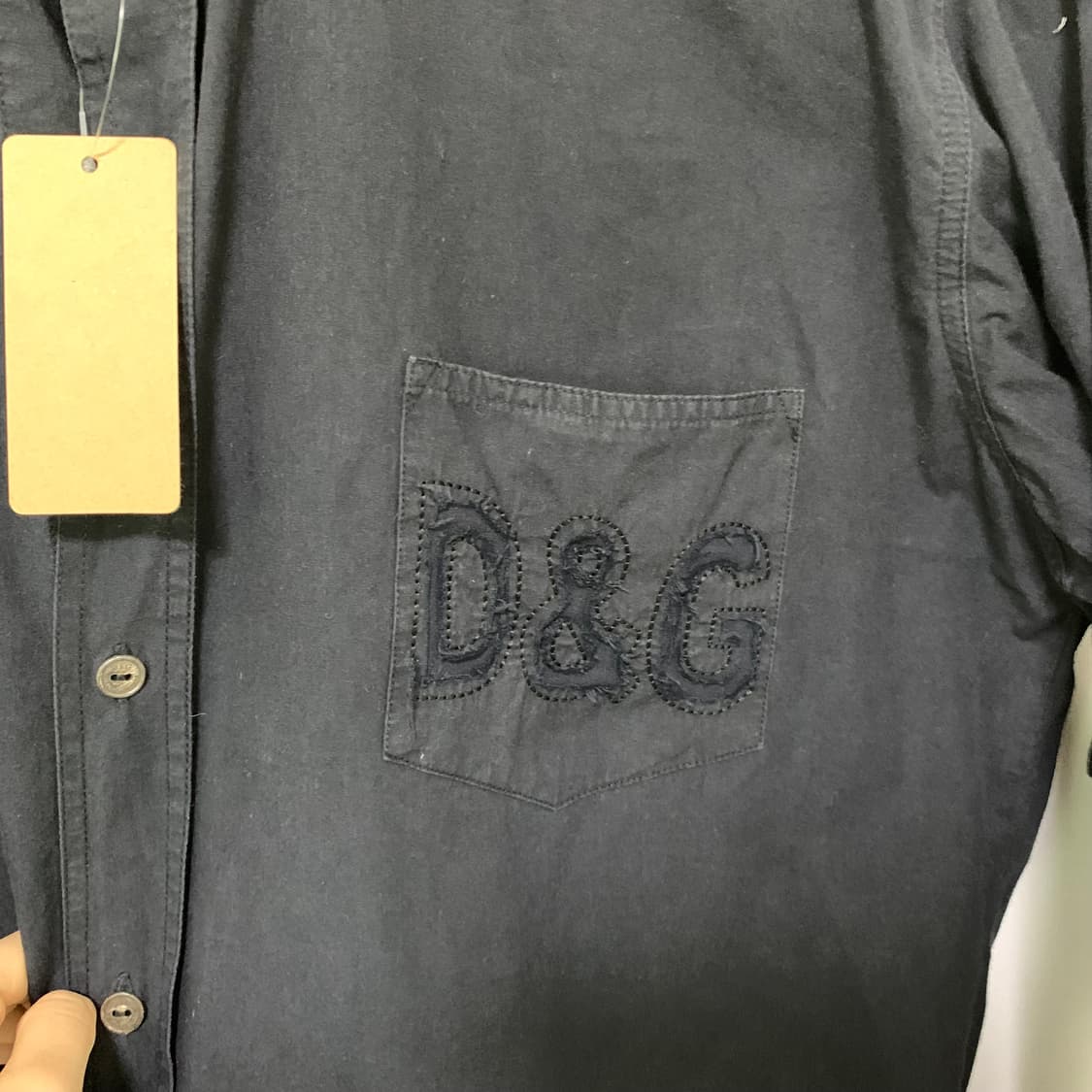 D&G 돌체앤가바나 로고 빈티지 셔츠 블랙 XXL 상품이미지5