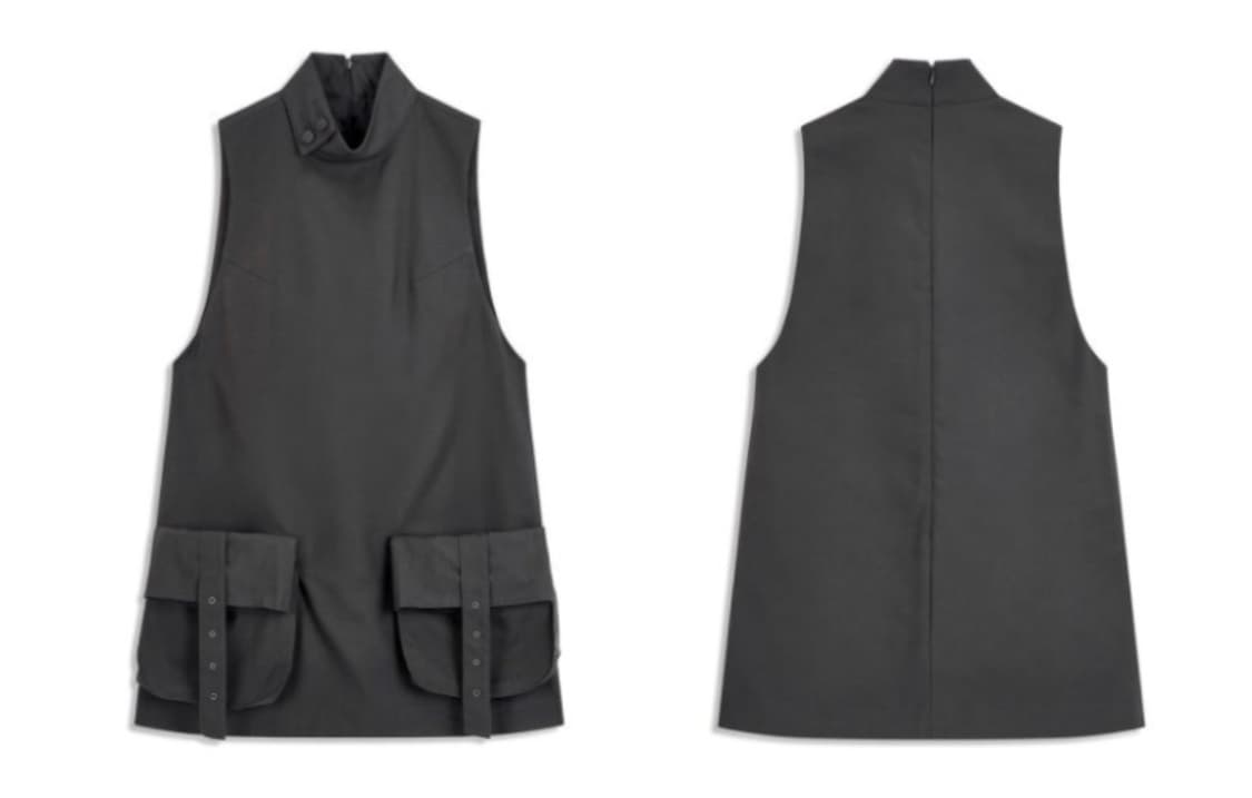 오픈와이와이 카고 포켓 미니 원피스 차콜 S 상품이미지4