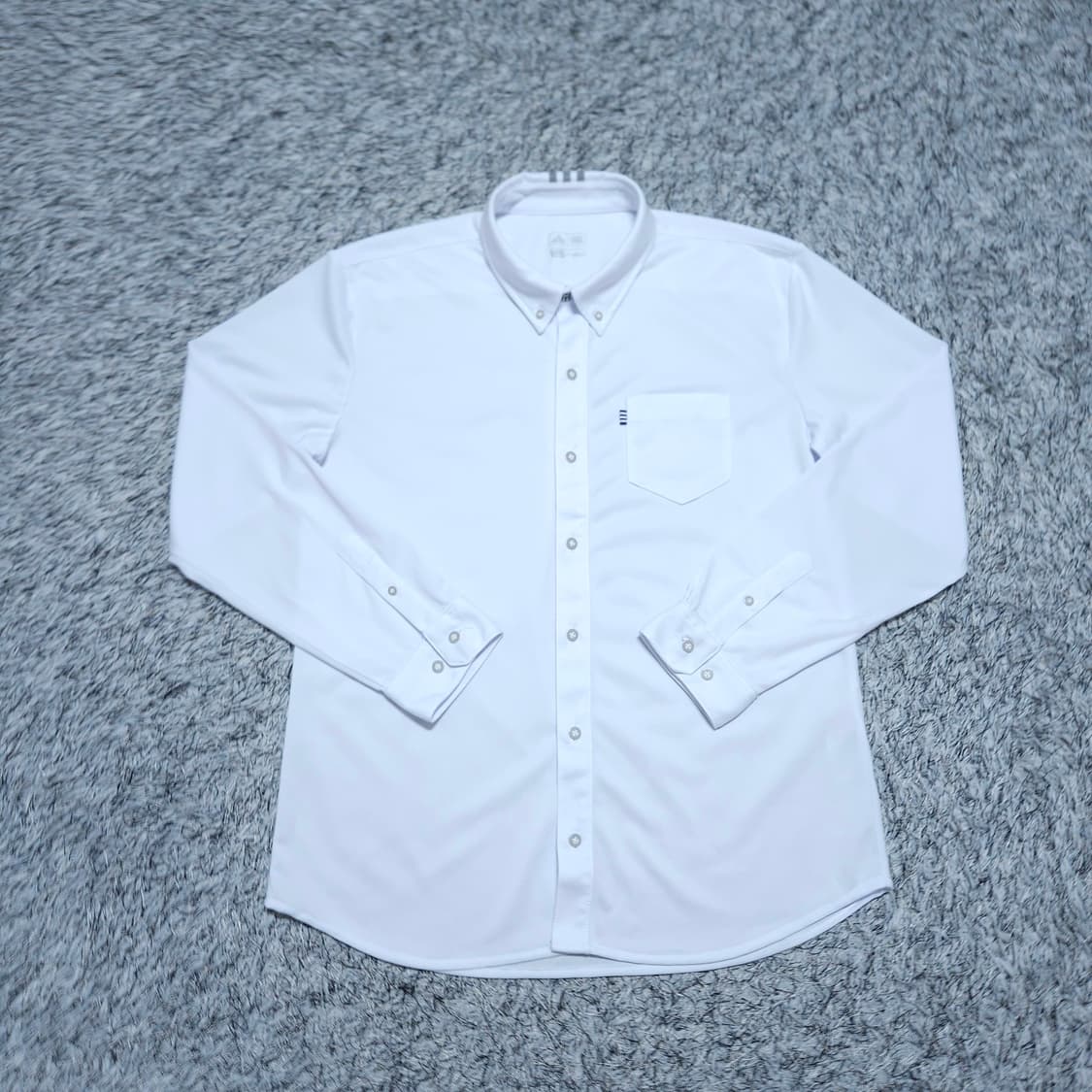 아디다스골프)105 남자 흰색 쿨맥스 골프셔츠 / 왕눈이 상품이미지1