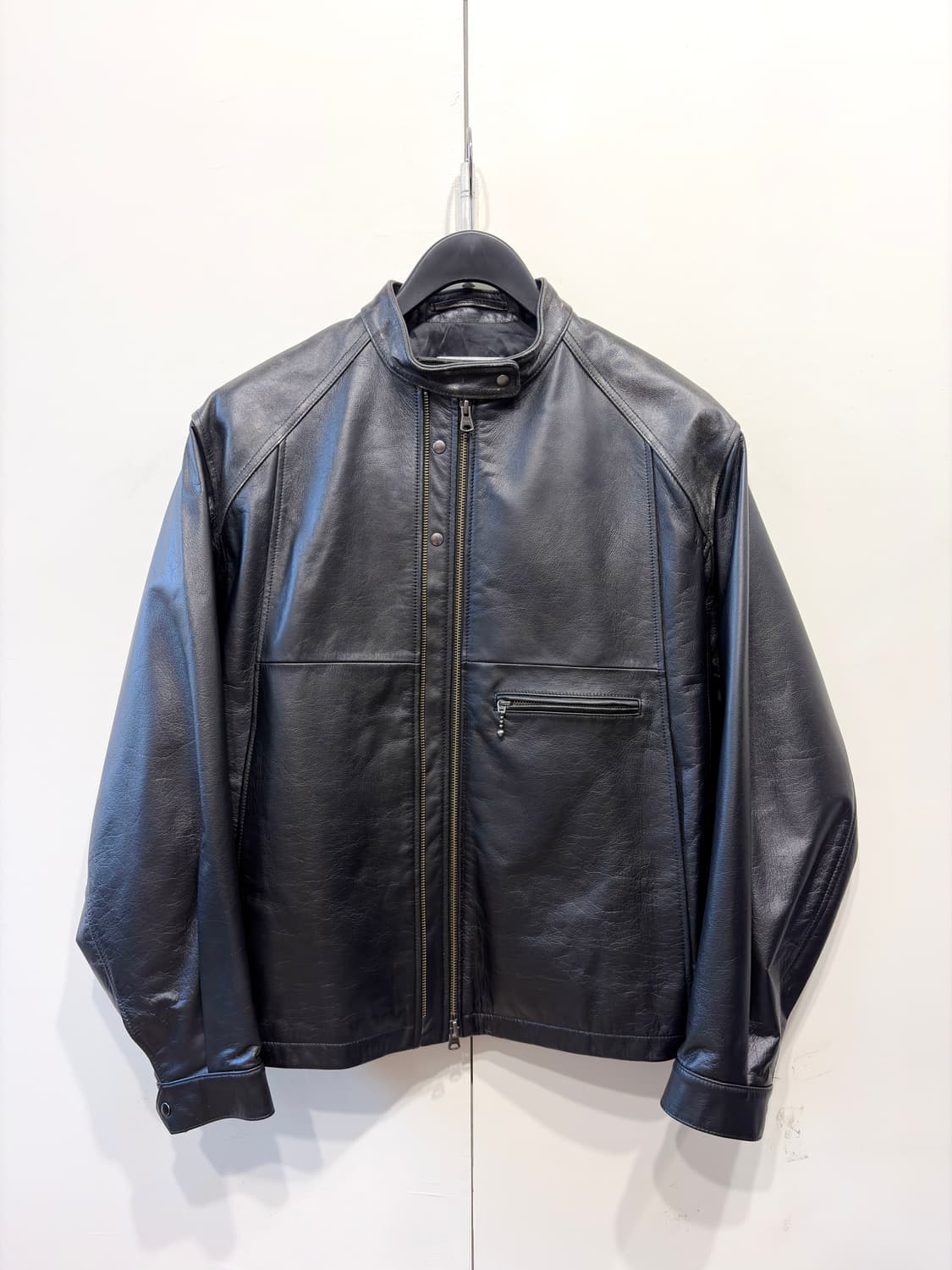 25FW 이얼즈어고 디스트레스드 레더 자켓 상품이미지1