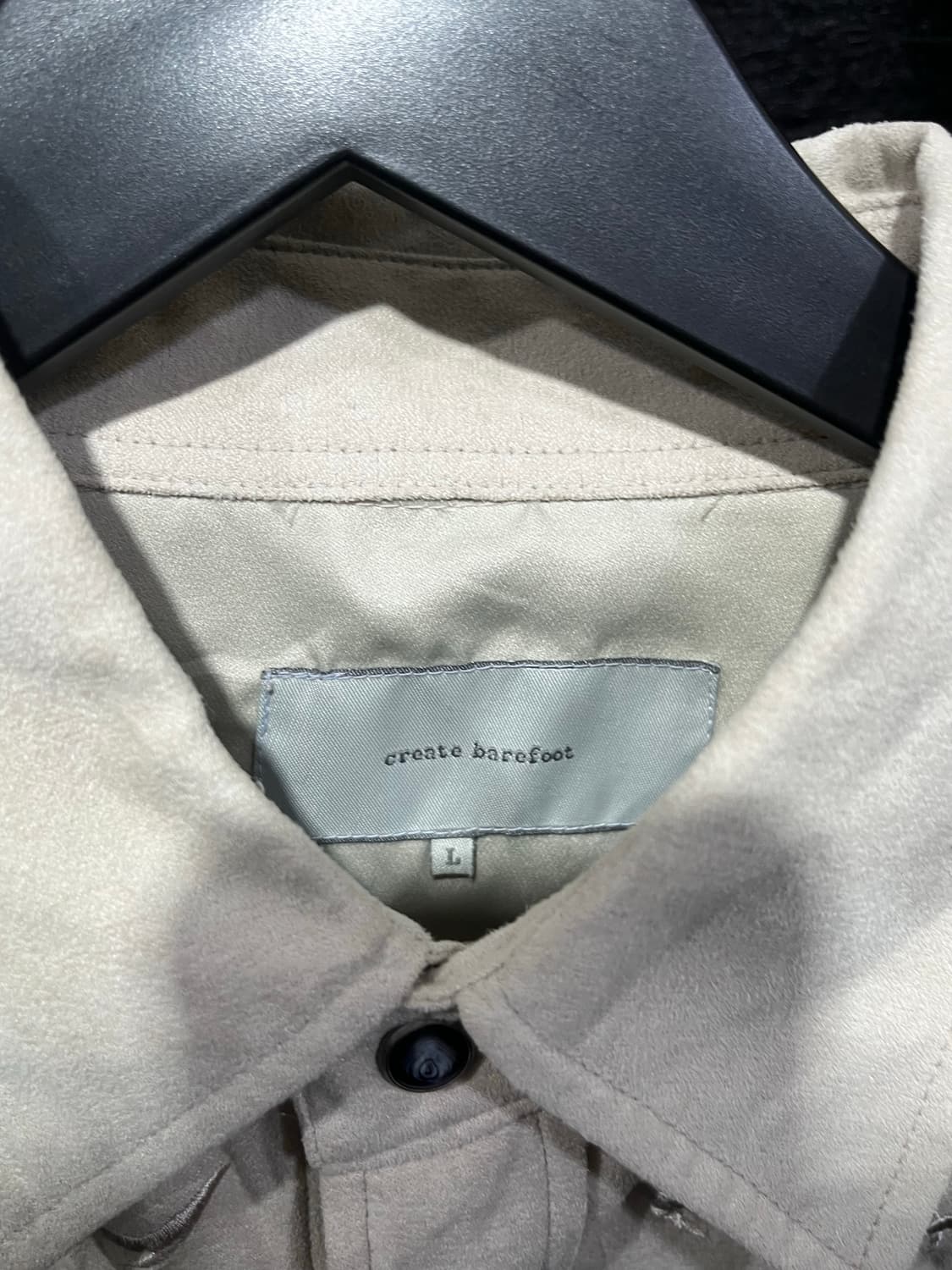 베이지 자수 셔츠 상품이미지4