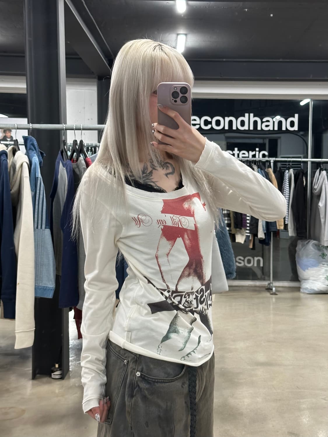 히스테릭 글래머 롱슬리브 티셔츠 상품이미지1