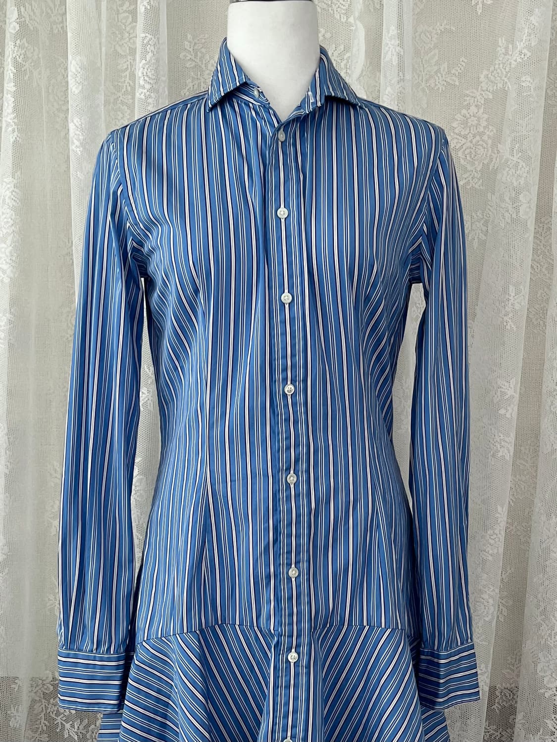 2) 폴로 랄프로렌 셔츠 원피스 블루 상품이미지3