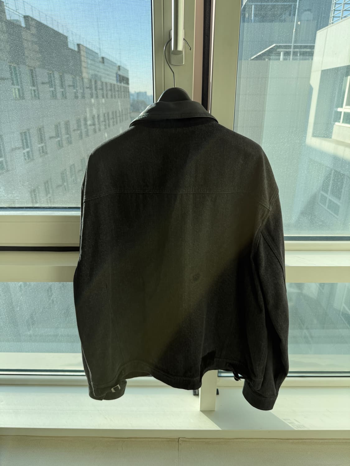 [3]폴리테루 유즈드 트러커 자켓 블랙(레더칼라) 상품이미지2