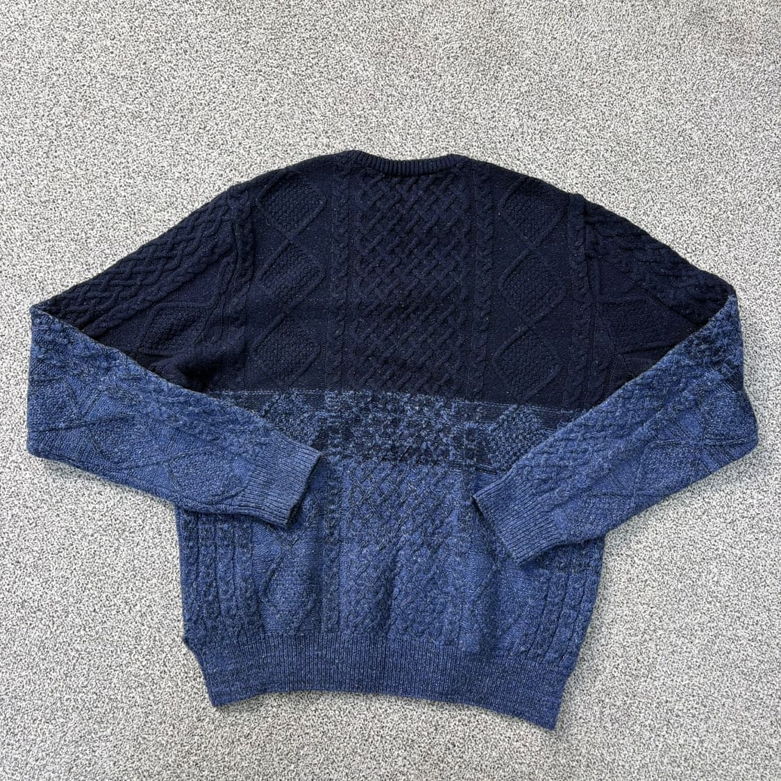 100 헨리코튼 긴팔 울 케이블 니트 0401J 상품이미지3