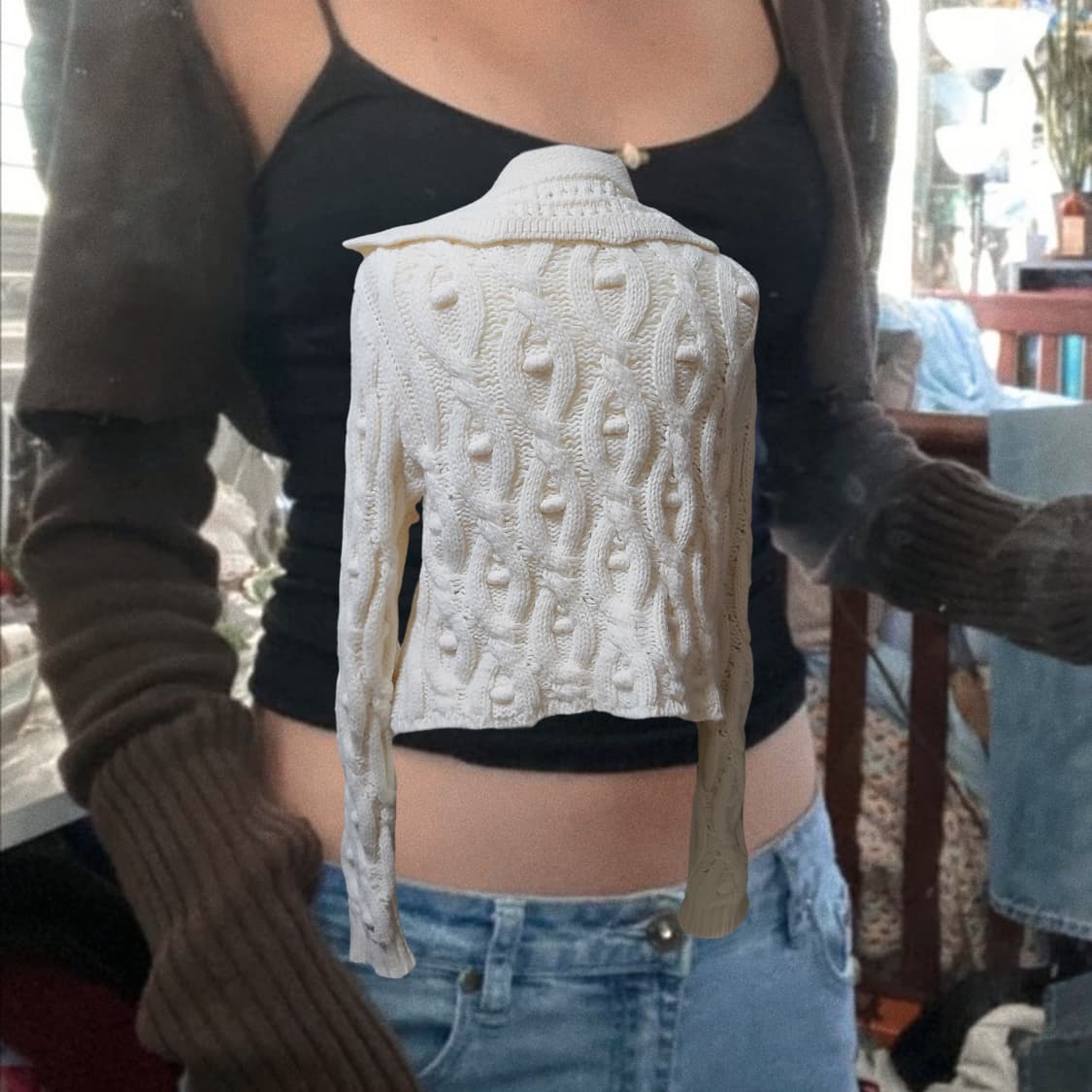 Vintage ZARA 02 button cardiga 상품이미지2