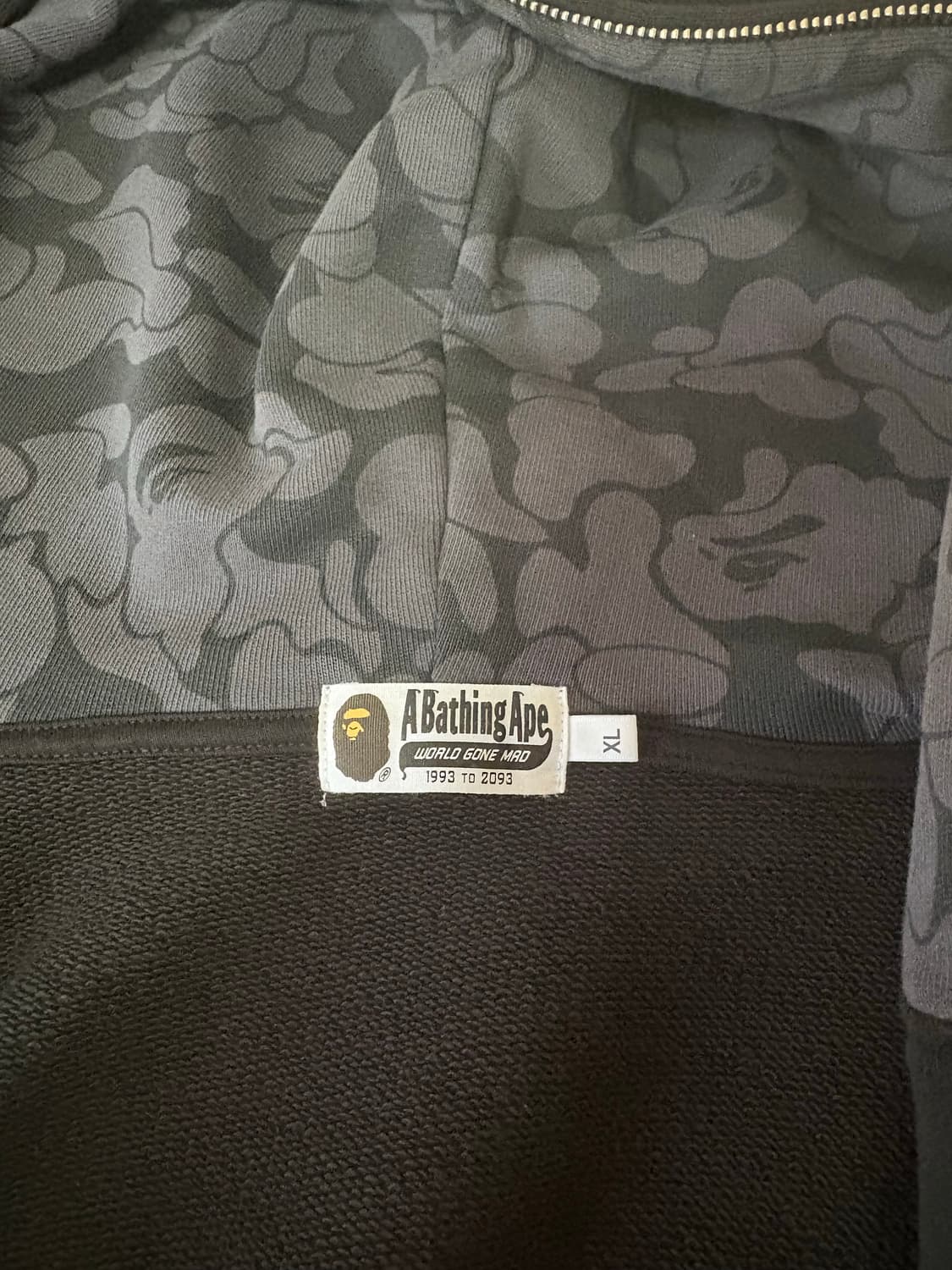 베이프 원포인트 후드집업 상품이미지3