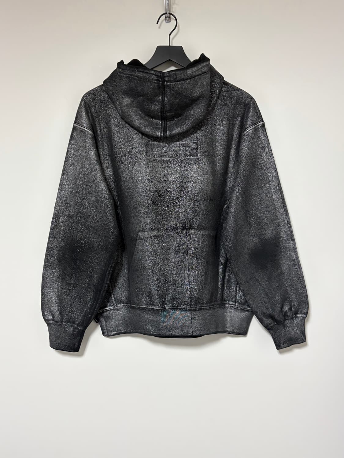 슈프림 x MM6 24SS 포일 박스로고 후드 블랙 S 상품이미지3