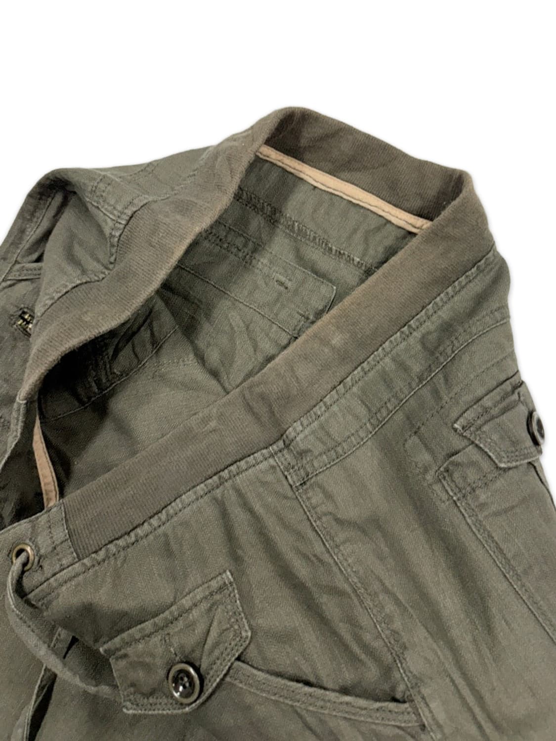 빈티지 카키 2way 카프리 팬츠 상품이미지6