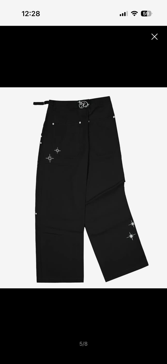 엑스톤즈 코튼 와이드 팬츠 상품이미지5