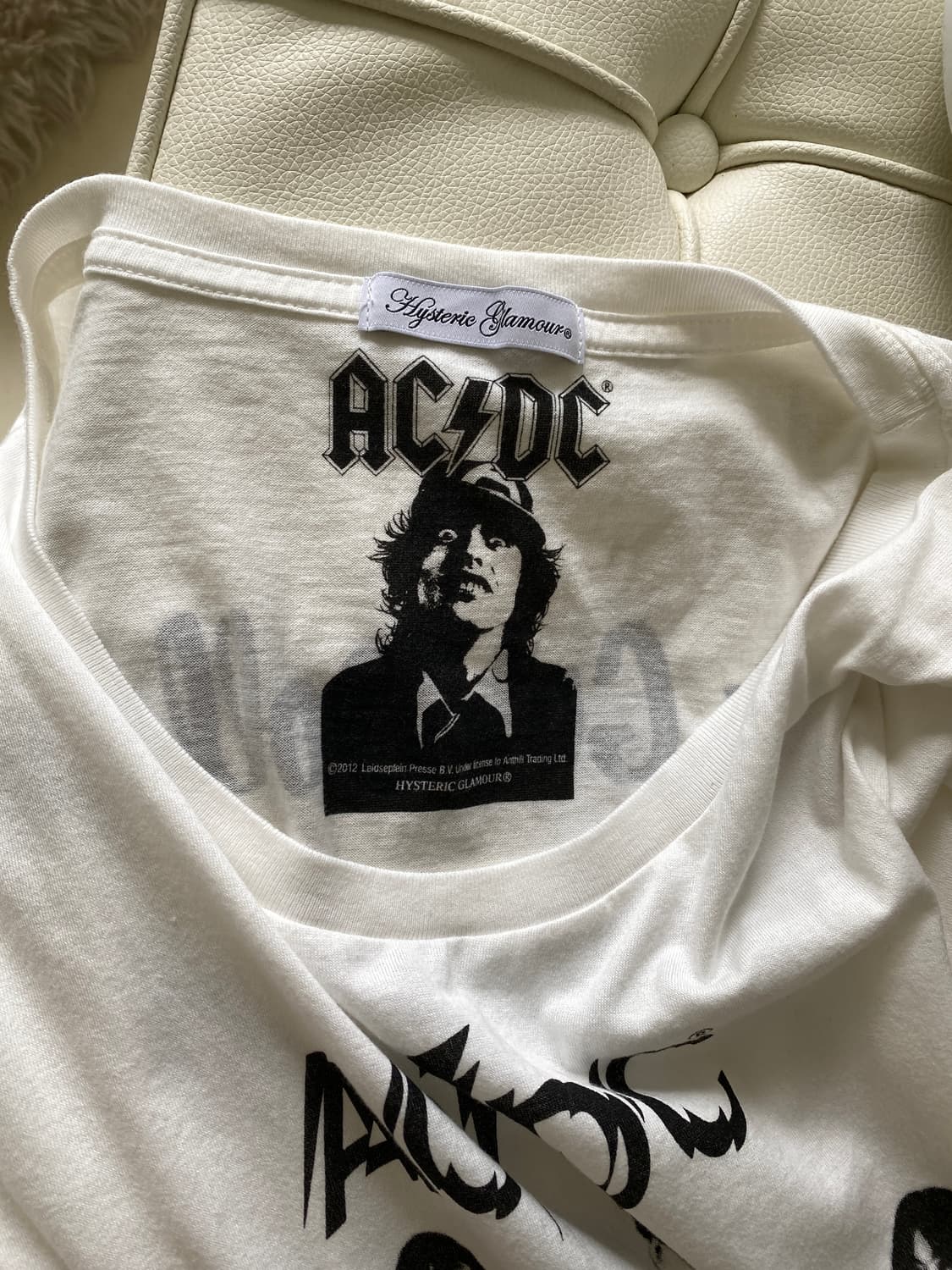 히스테릭글래머 X acdc 반팔 티셔츠 상품이미지3