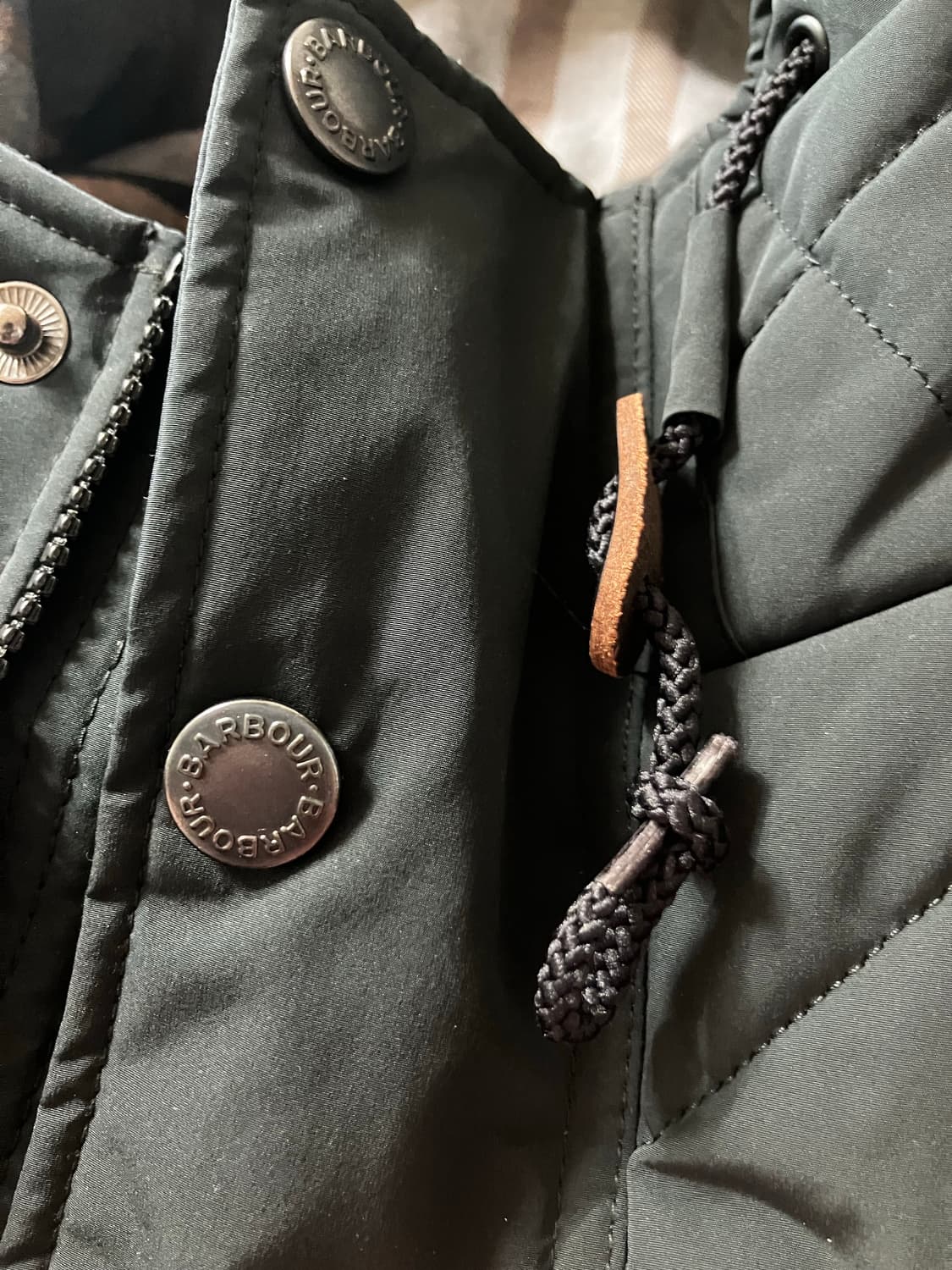 바버 퀼팅 후드 점퍼 xl 상품이미지7