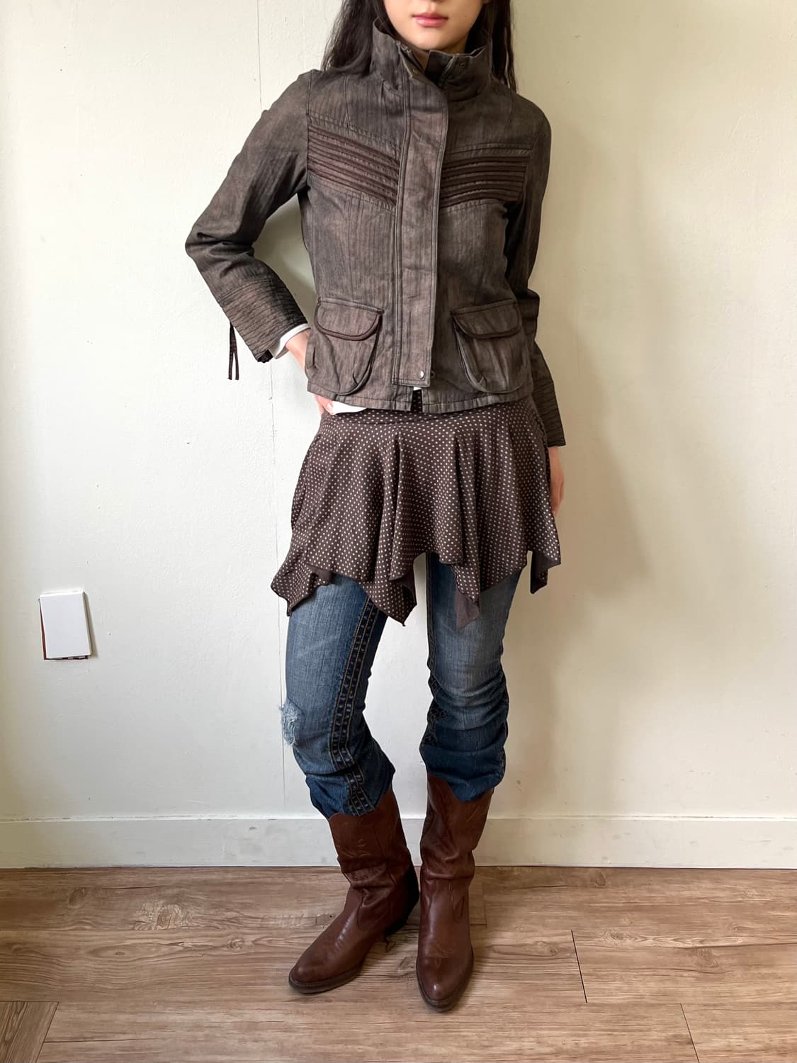 neuf cent neuf 바이커 자켓 상품이미지5