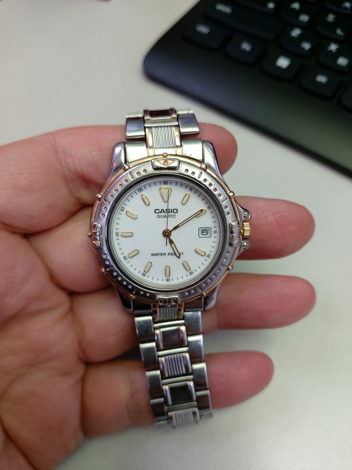 카시오 쿼츠 남성 메탈 시계 상품이미지1