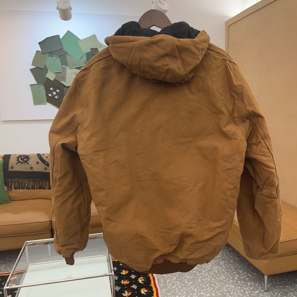 칼하트 올드스쿨 덕액티브 후드 워크 자켓 M C06687 상품이미지4