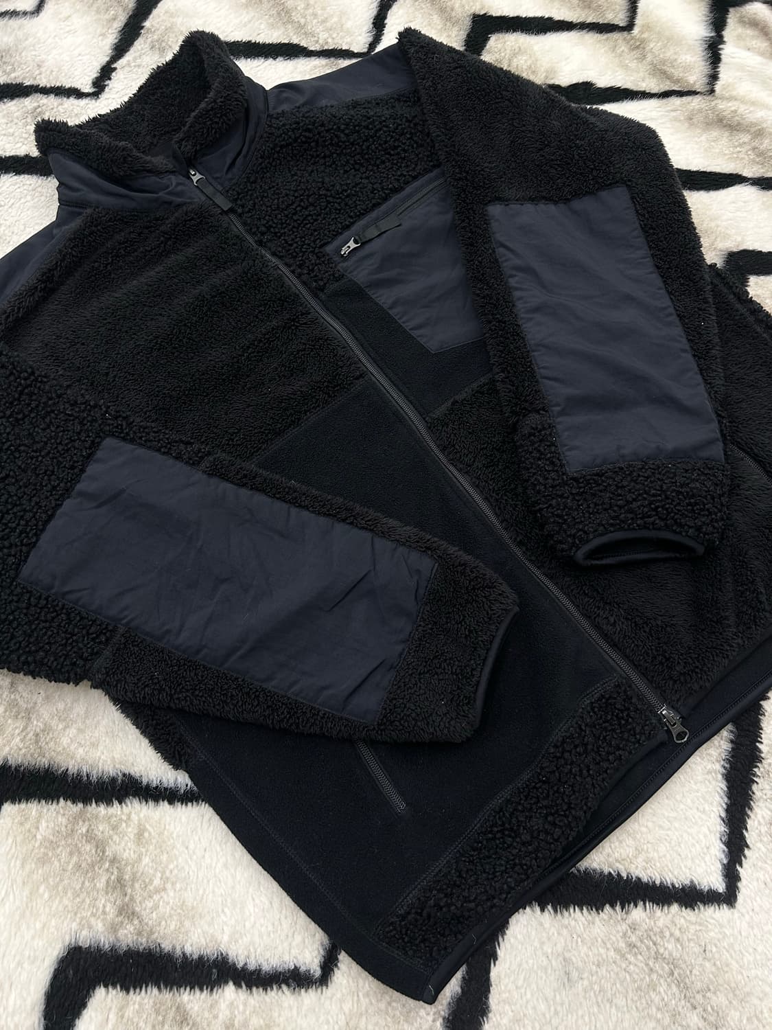 [XL]유니클로x엔지니어드가먼츠 플리스 자켓/블랙 상품이미지3