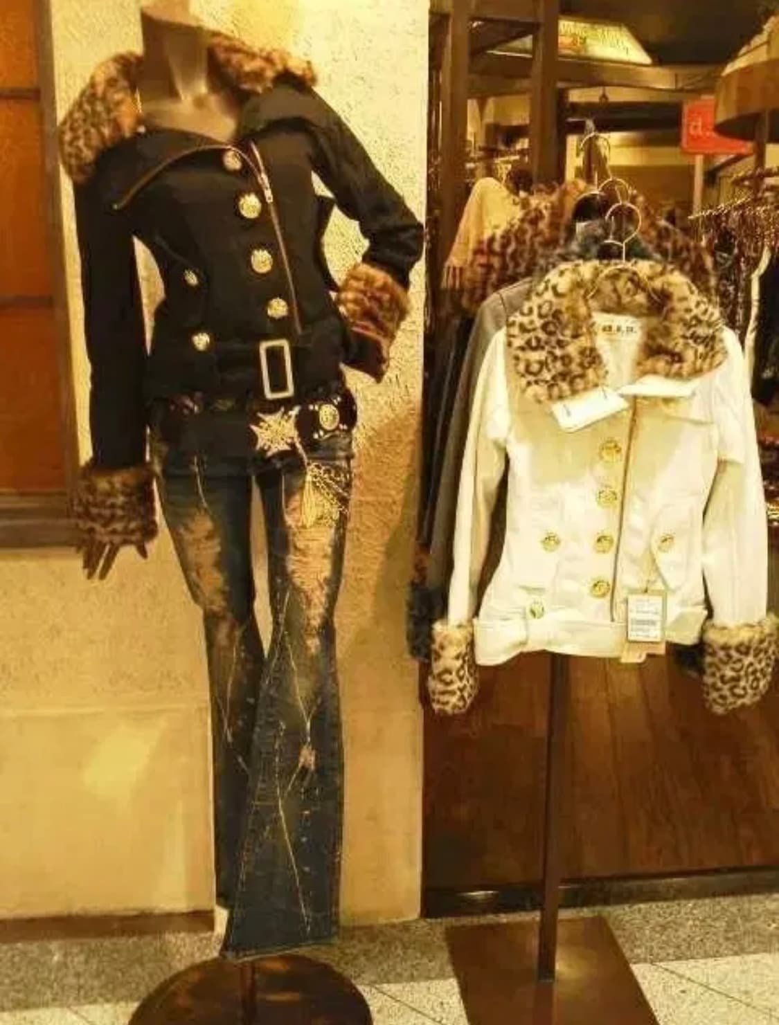 빈티지 d.i.a 다이아 갸루 금장 숏 코트 상품이미지7