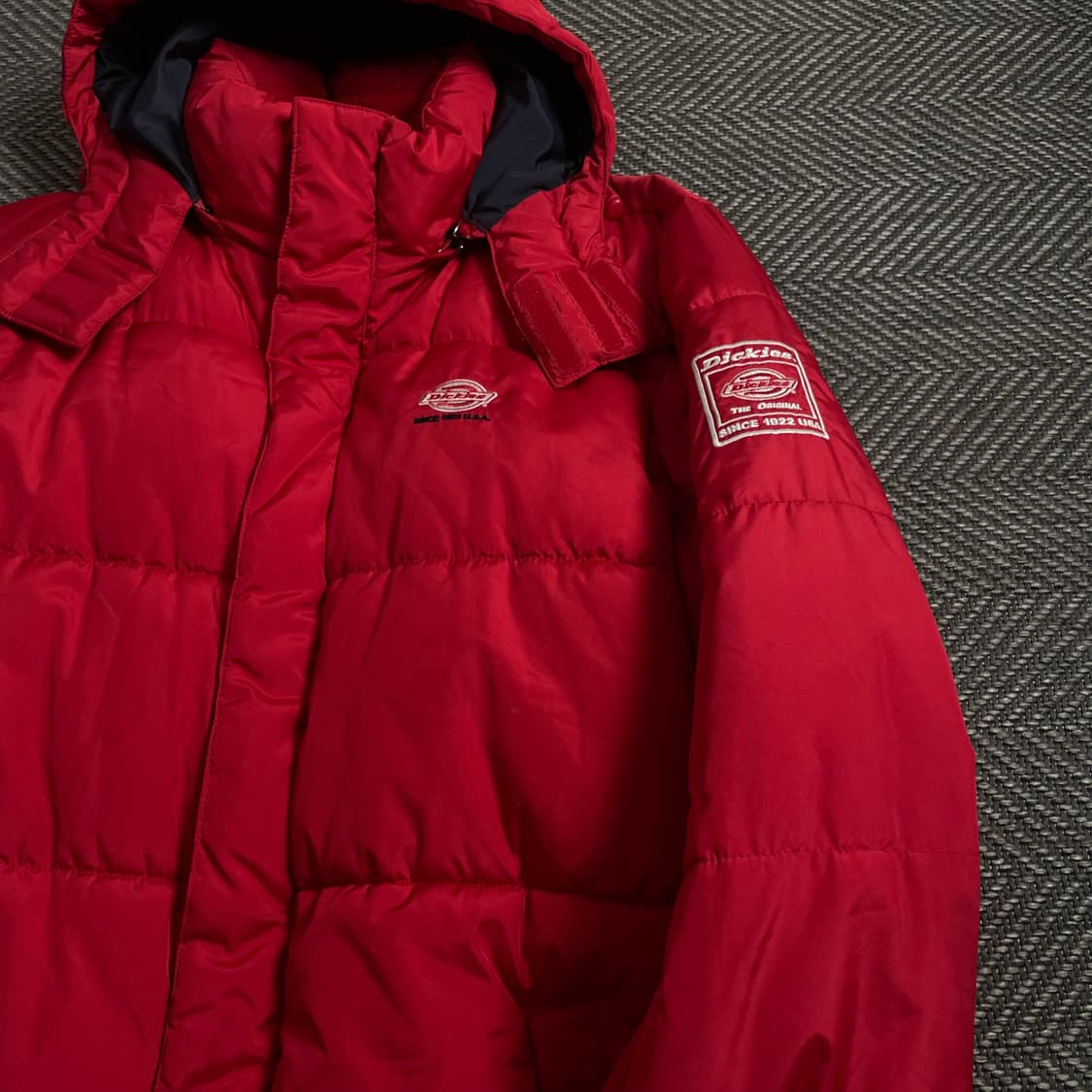 디키즈 USA 오리지날 퀼팅 경량 패딩 레드 y 4248 상품이미지3