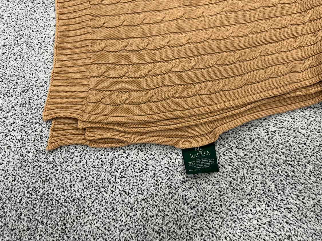 폴로 랄프로렌 꽈배기 숄 러그 상품이미지3