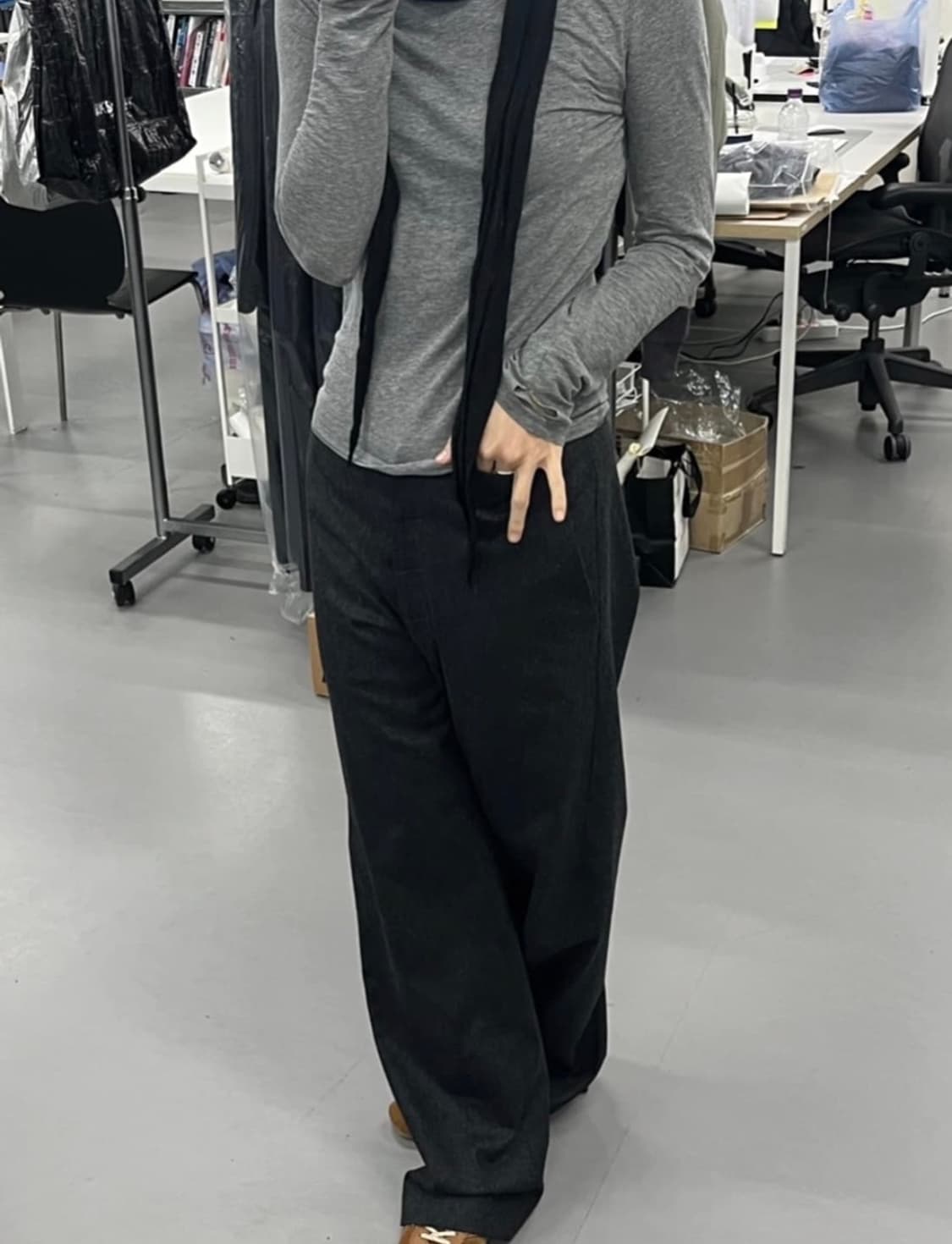 lounge pants wool 2 (darkgrey) 상품이미지4