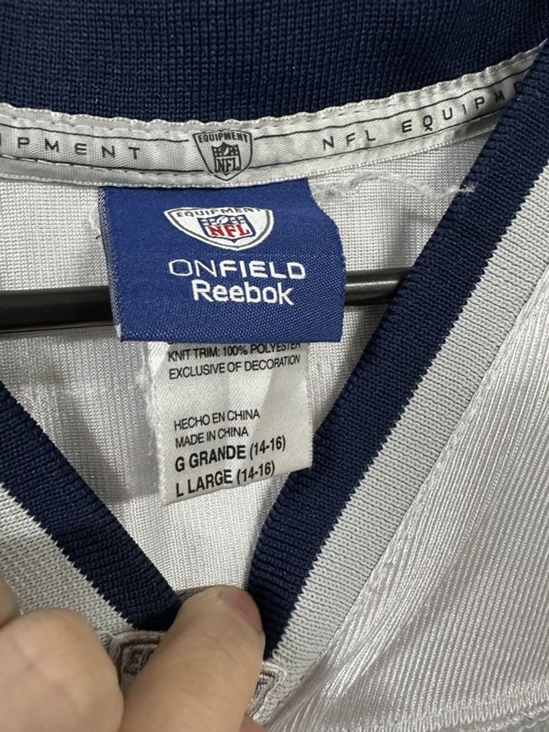 [L] REEBOK 뉴잉글랜드 패트리어츠 NFL 메쉬풋볼저지 상품이미지5