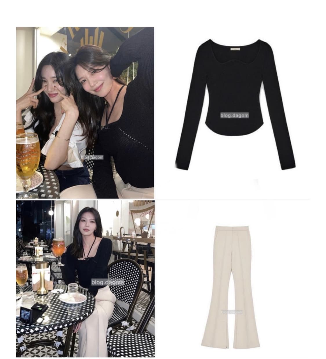 렉토 슬림핏슬랙스 xs 상품이미지3