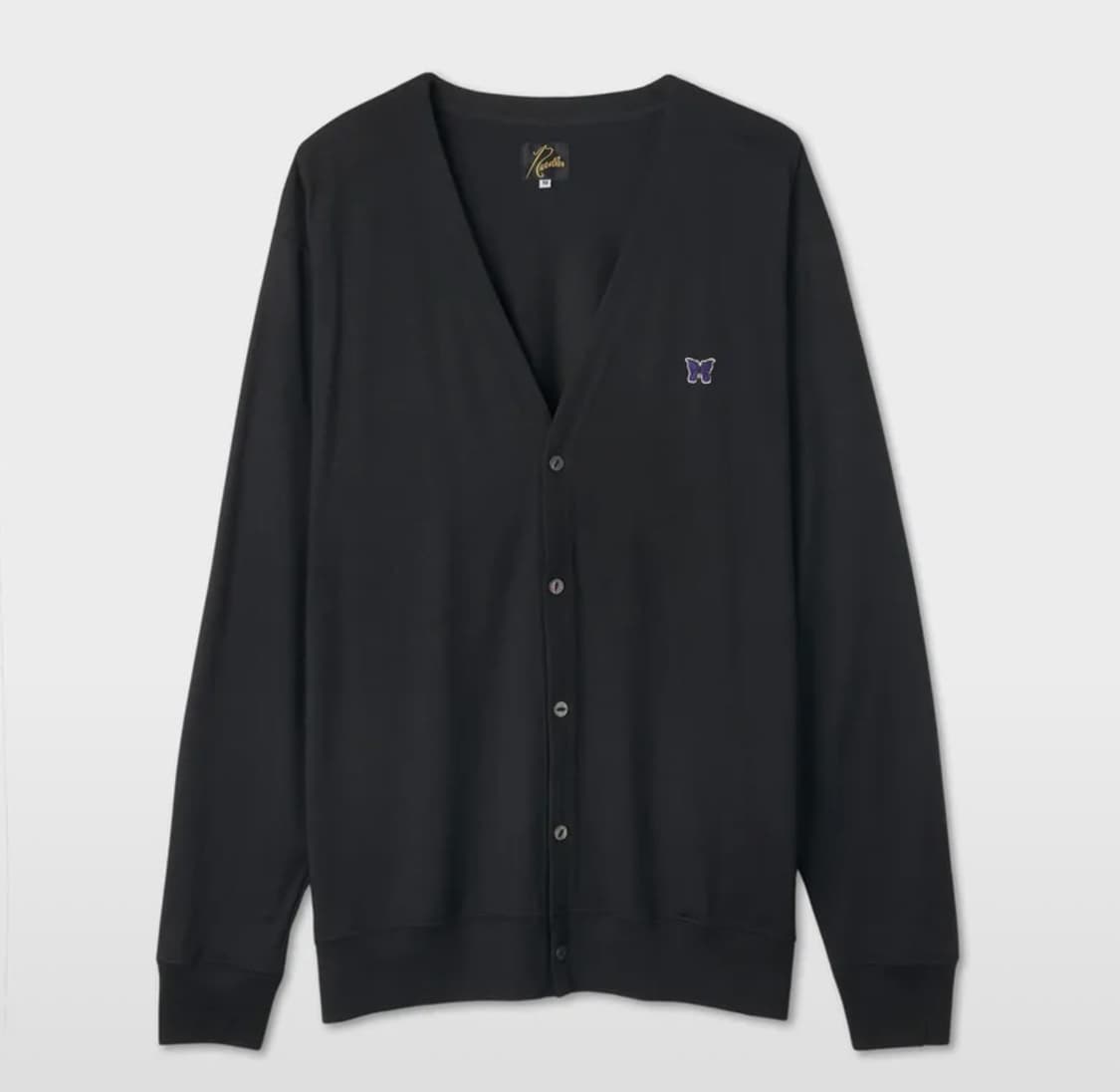 니들스 브이넥 가디건 블랙 L 상품이미지1