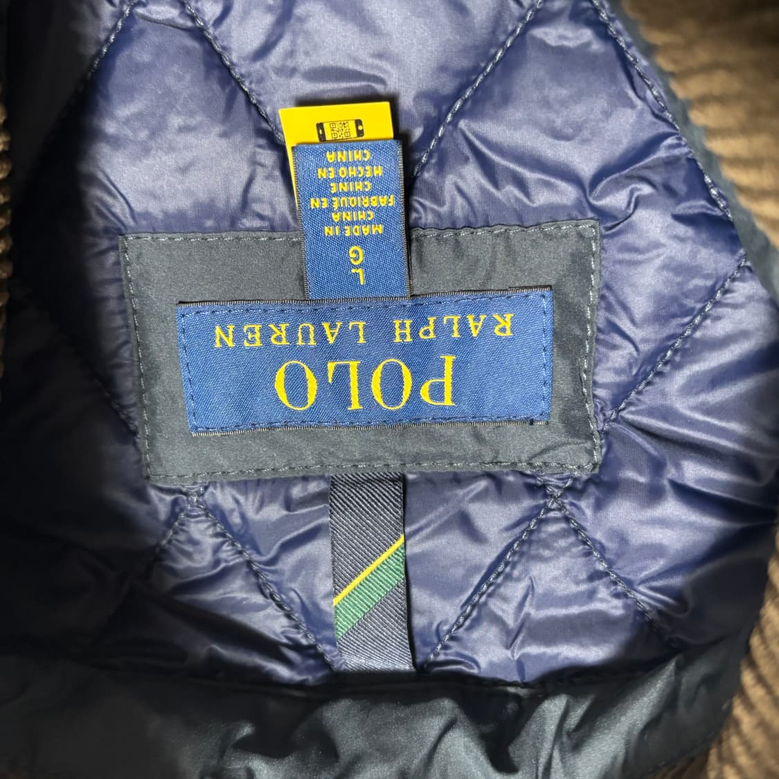 L 폴로랄프로렌 네이비 퀄팅 자켓 상품이미지4