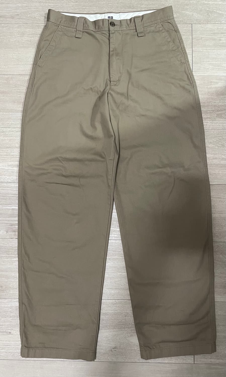 유니클로 와이드핏 치노팬츠 85 베이지 상품이미지1