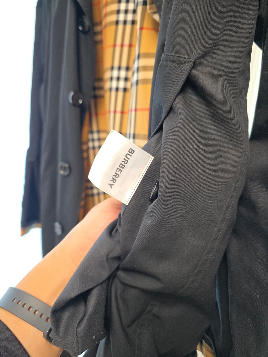 버버리 캠든 카코트 블랙 52사이즈 상품이미지5