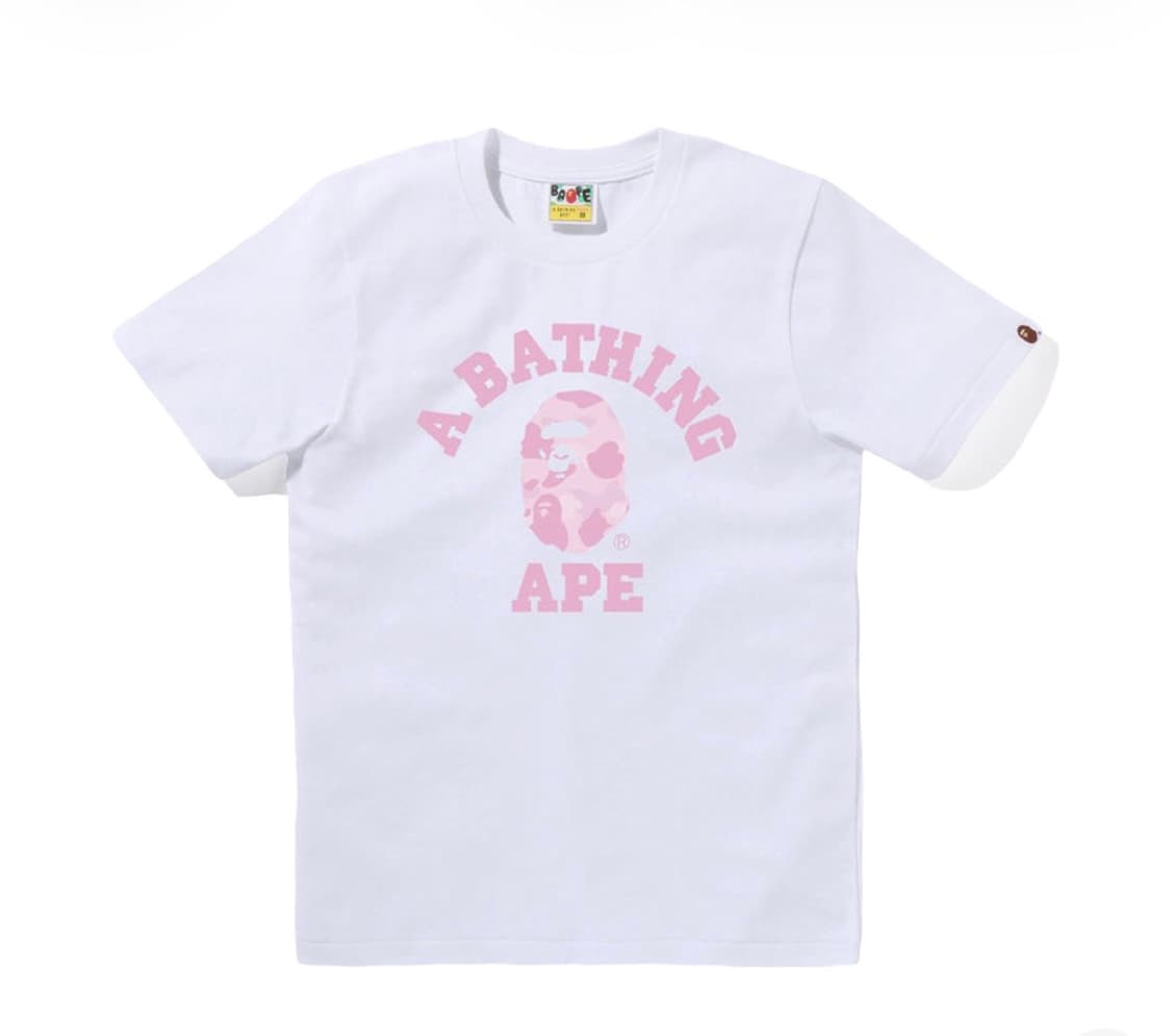 베이프 파스텔 컬러 카모 티셔츠 엔젤코어 히메갸루 상품이미지1