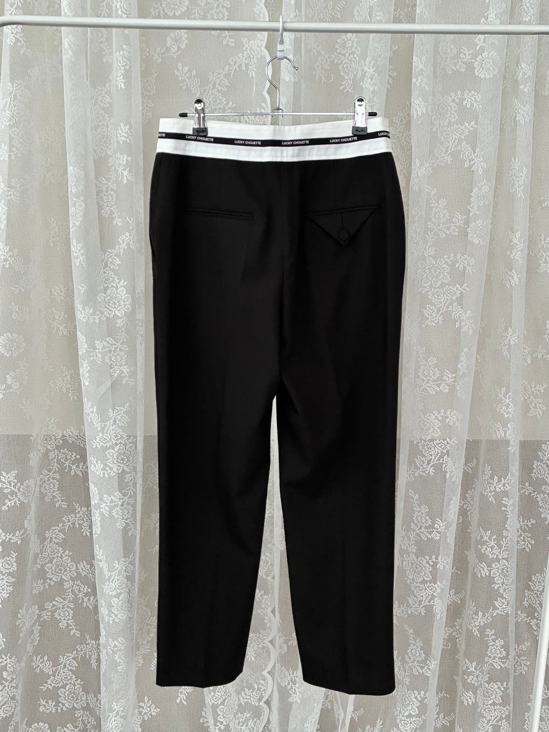 36) 럭키슈에뜨 23fw 슬랙스 블랙 상품이미지2