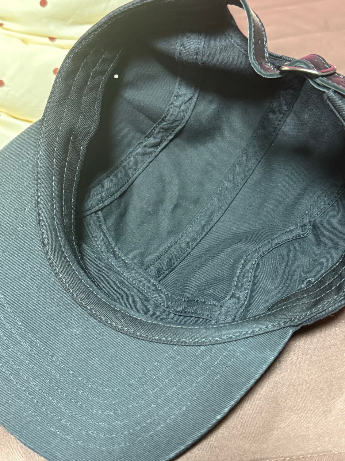 슈프림 워시드 치노 트윌 캠프캡 블랙 상품이미지2