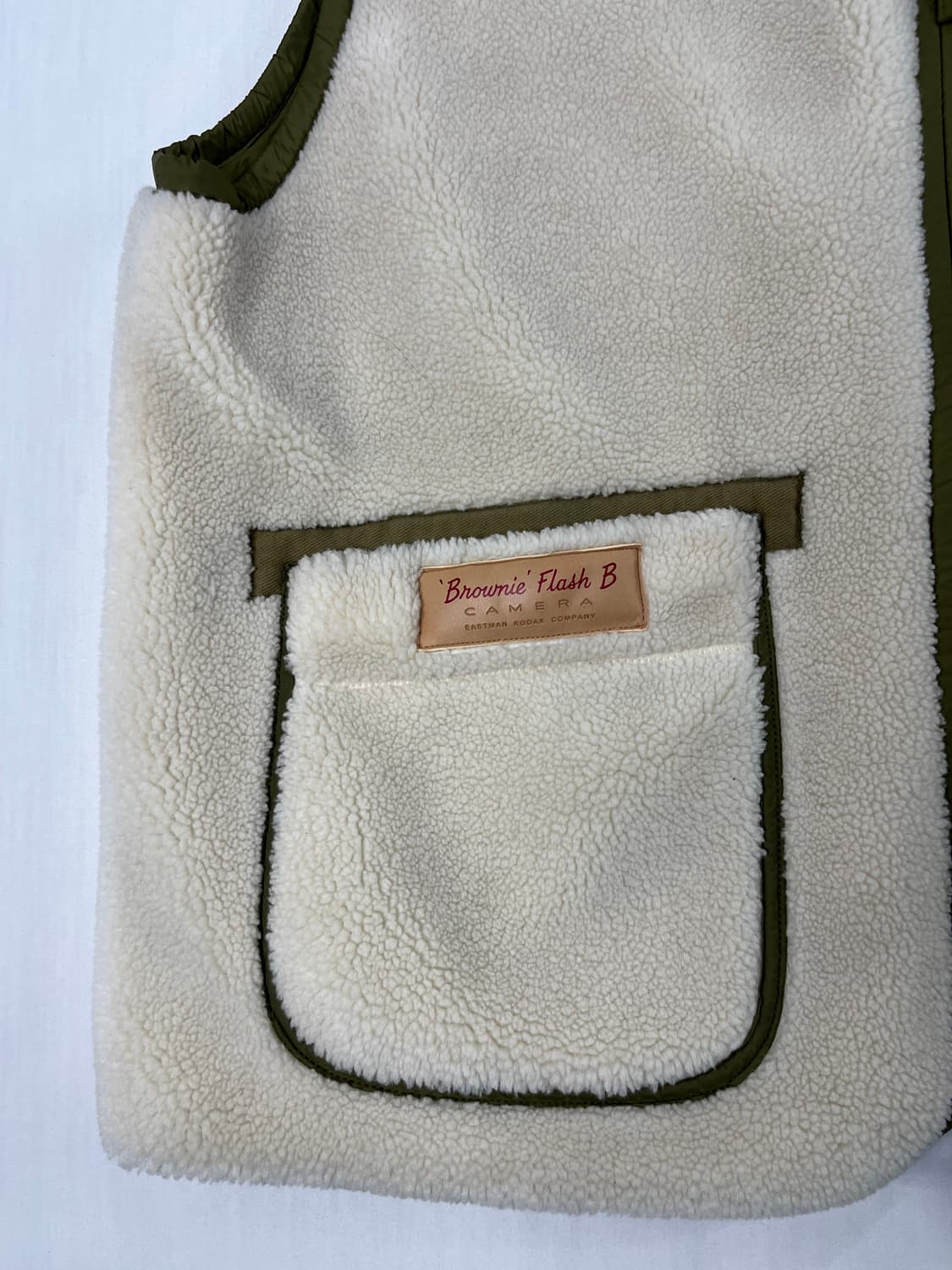 코닥 양털 아이보리 조끼 상품이미지5