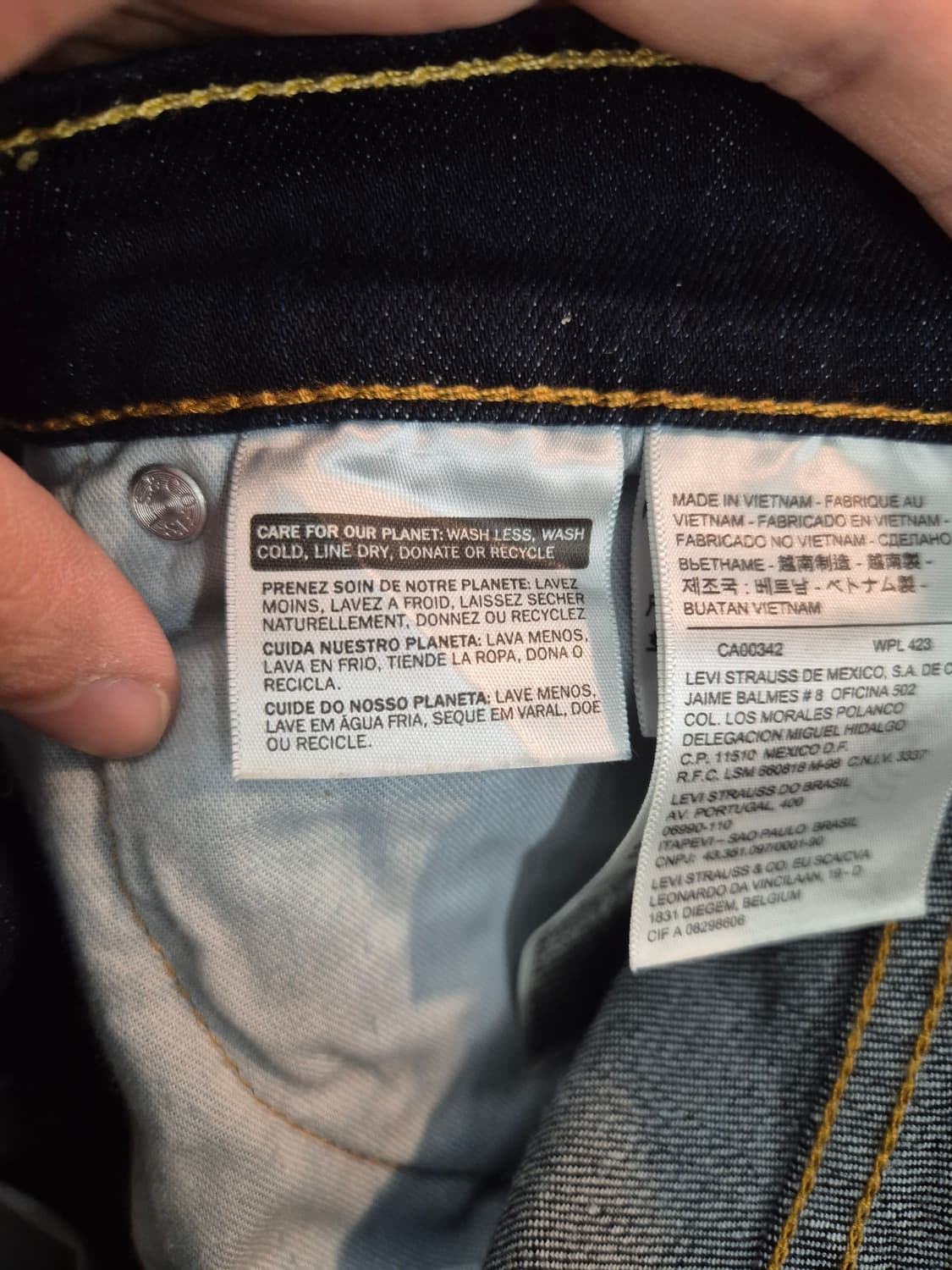 리바이스 511 생지 데님 W30 상품이미지5