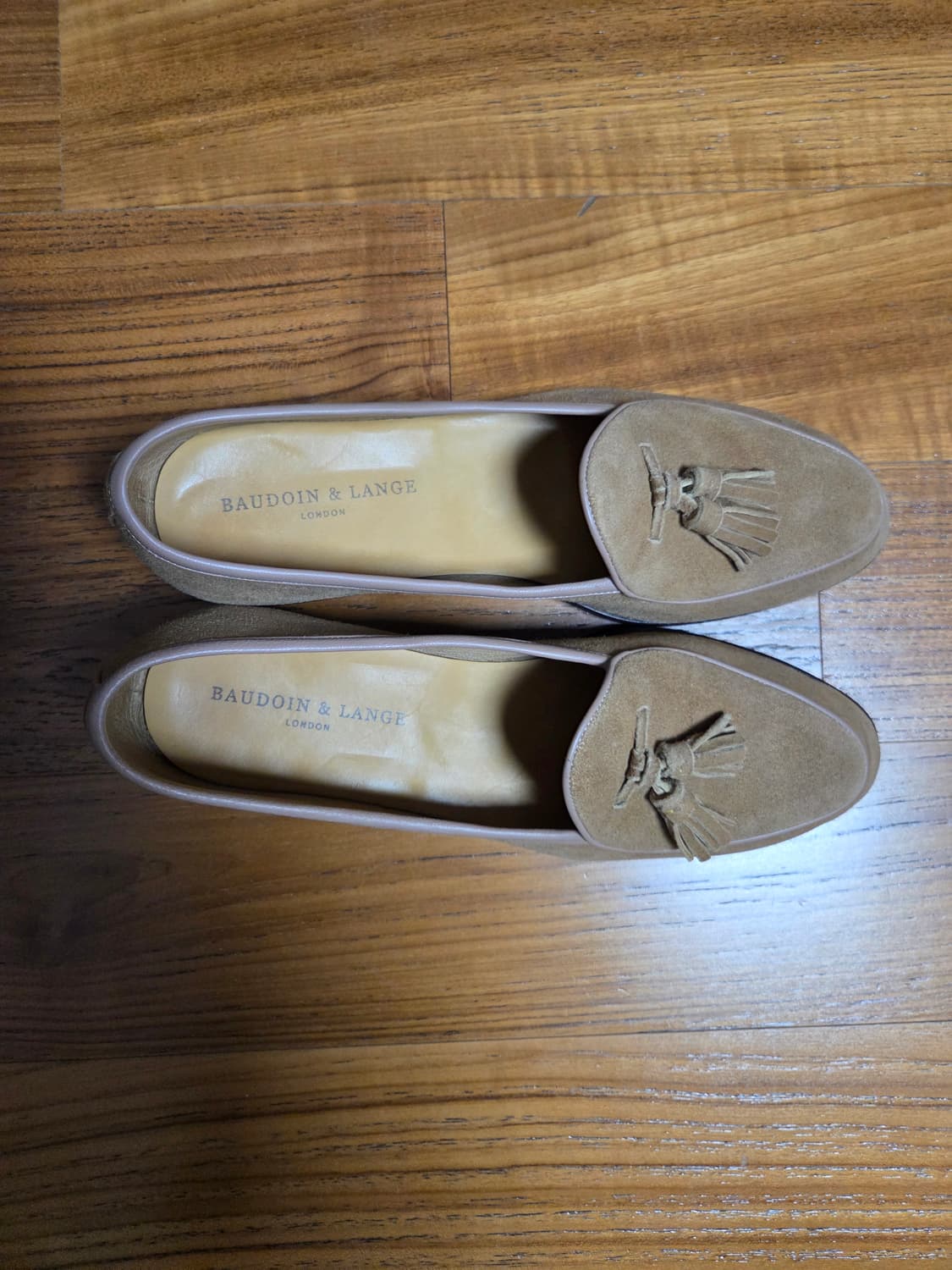 Baudoin & Lange 스웨이드 태슬 로퍼 남성 구두 상품이미지5