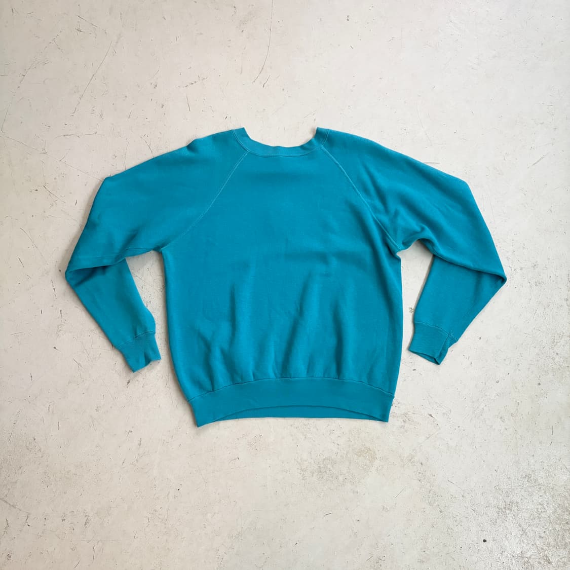 90s USA OG 빈티지 레글런 무지 스웻셔츠 L 상품이미지7