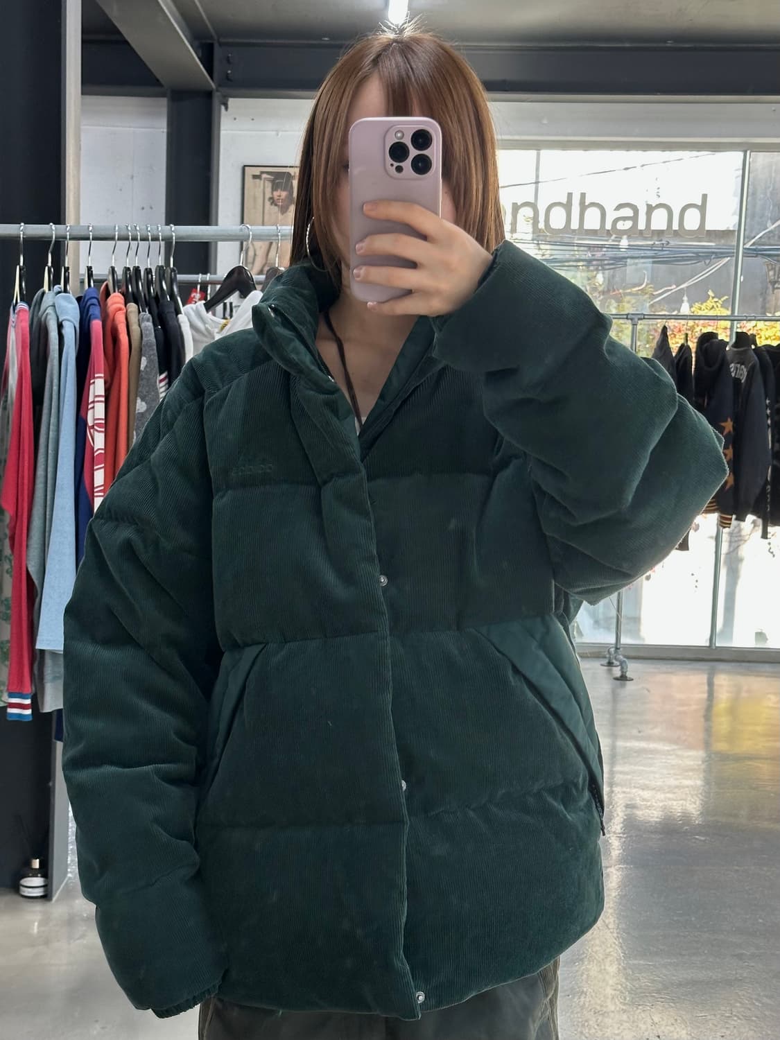 아디다스 코듀로이 패딩 다운자켓 상품이미지2