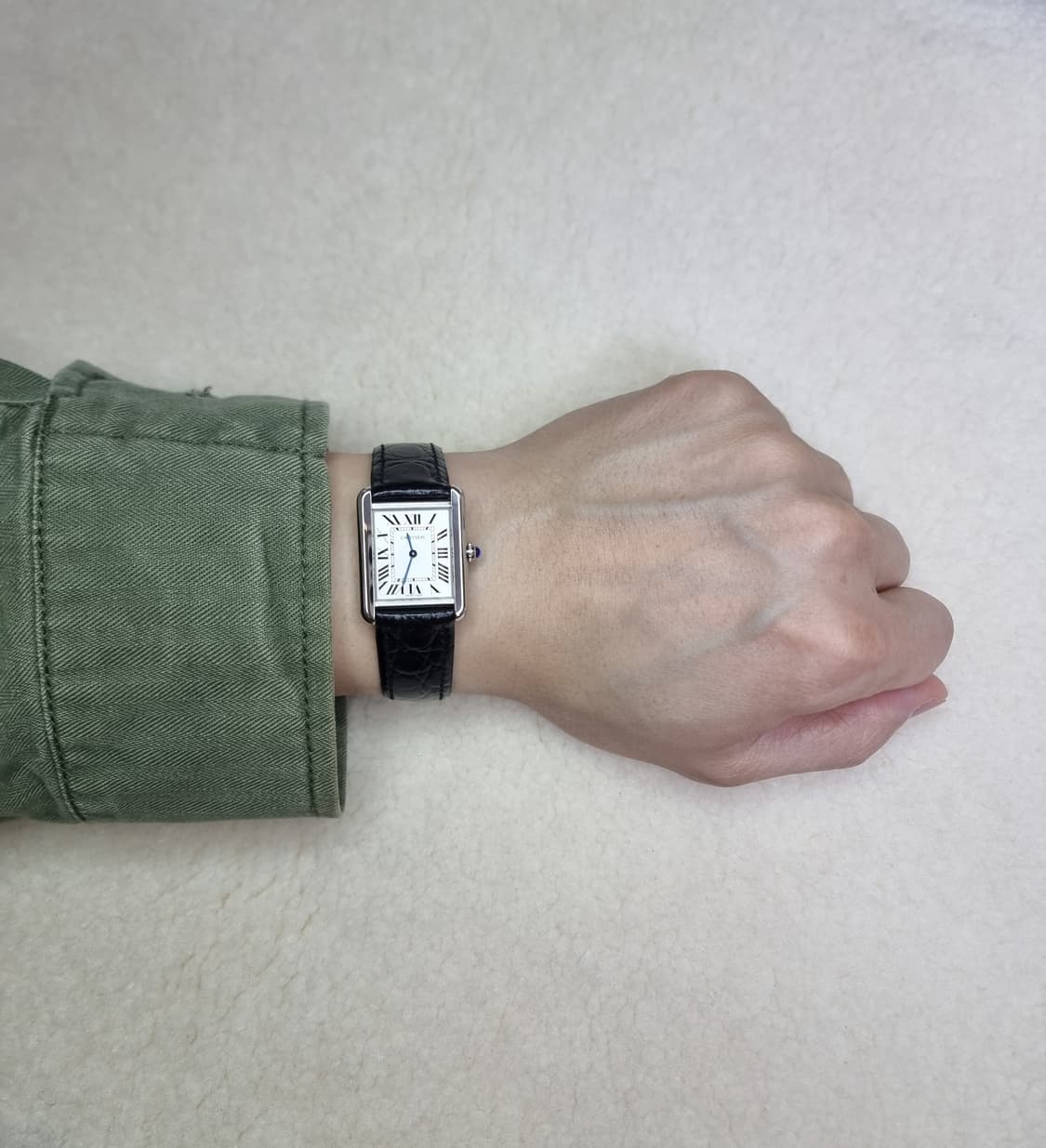 [까르띠에 풀세트] 탱크솔로 스틸 SM 시계 (남녀공용) 08년식 상품이미지8